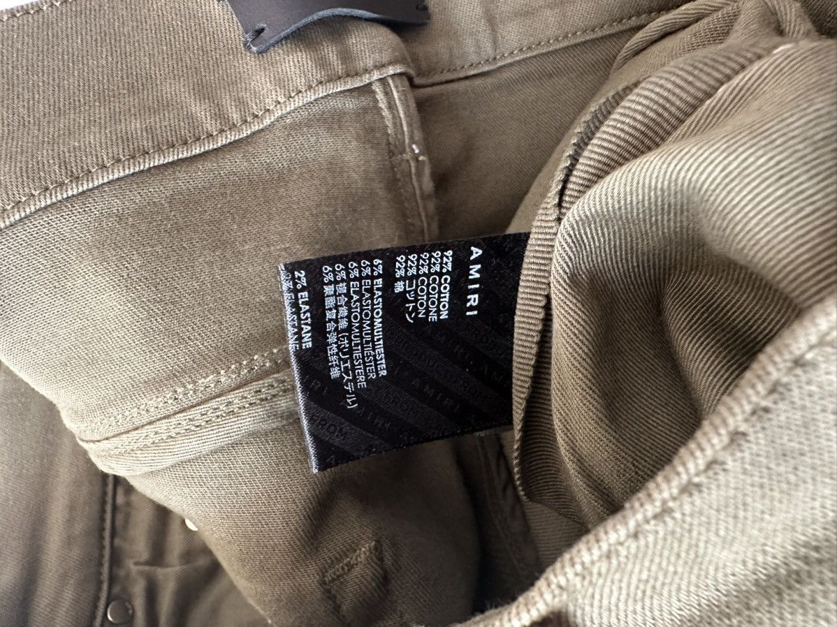 Amiri Amiri Bandana Thrasher Olive Green Jeans Size US 34 / EU 50 - 13 Thumbnail