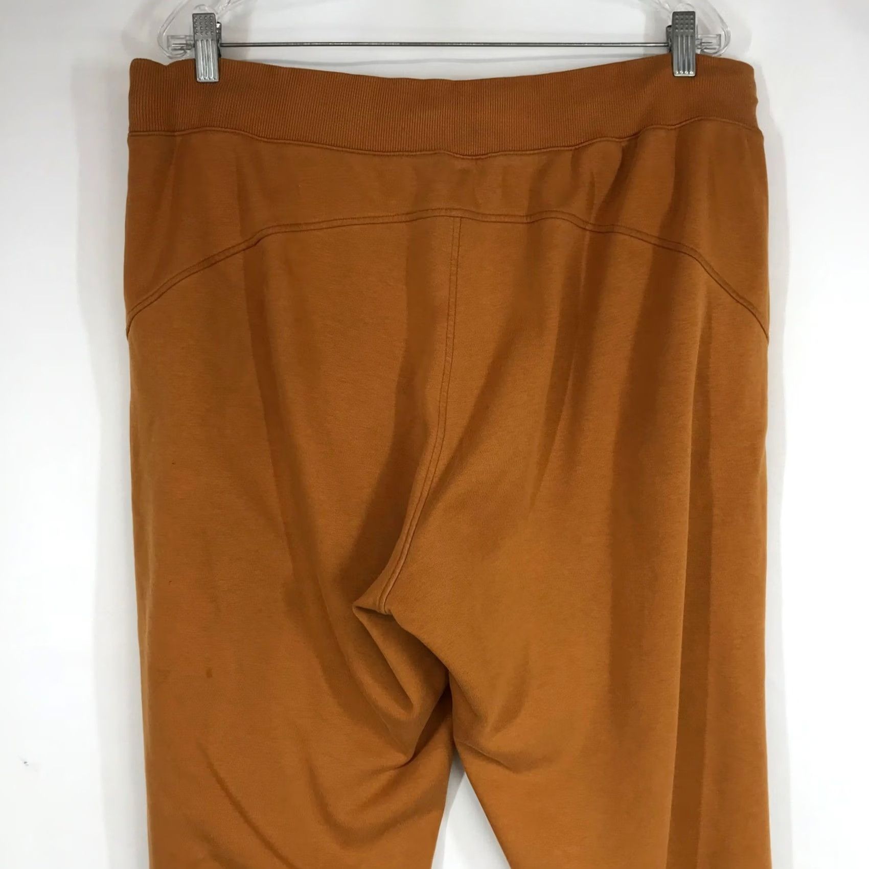 Athleta Athleta Triumph Jogger Spiced Ochre Orange Fleece Sweatpants Plus Size 1X Womens Size 40" / US 18 - 5 Thumbnail