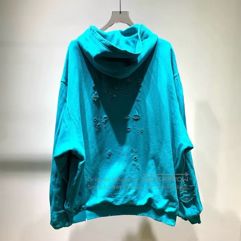 Balenciaga Balenciaga Alphabet Print Hole Hoodie Sweatshirt Size US S / EU 44-46 / 1 - 3 Thumbnail