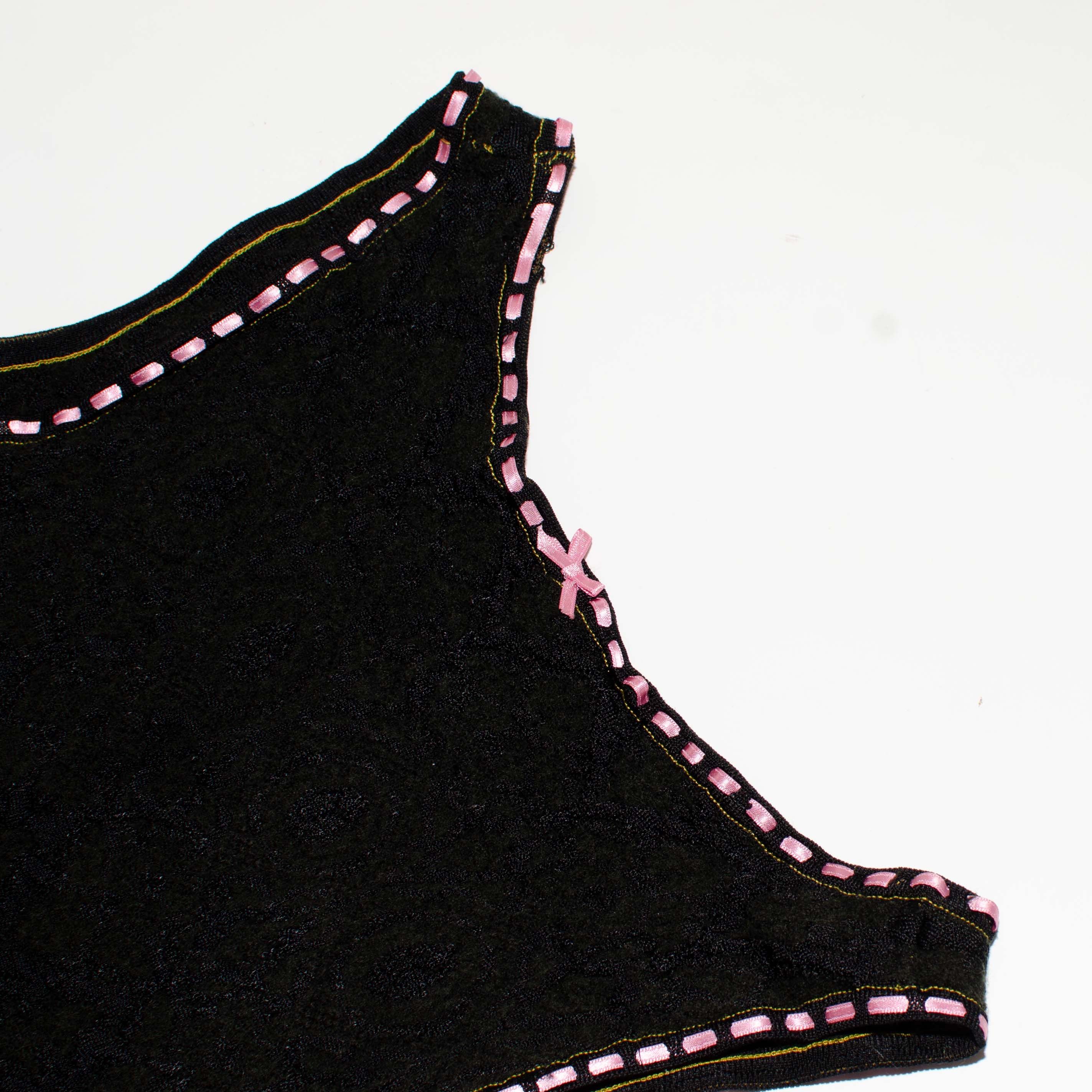 Dior Christian Dior Galliano 2004 Vintage Black tank top Size M / US 6-8 / IT 42-44 - 9 Thumbnail