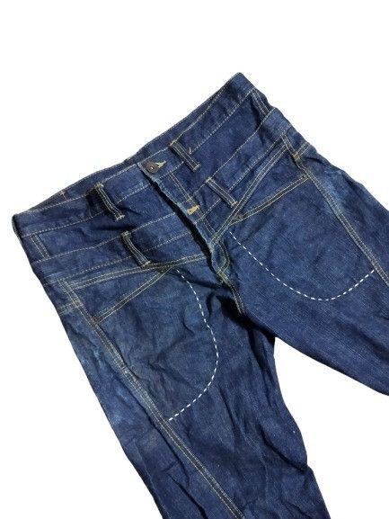 Japanese Brand Oraffito Stitch Double Waist Jeans Size US 34 / EU 50 - 3 Thumbnail