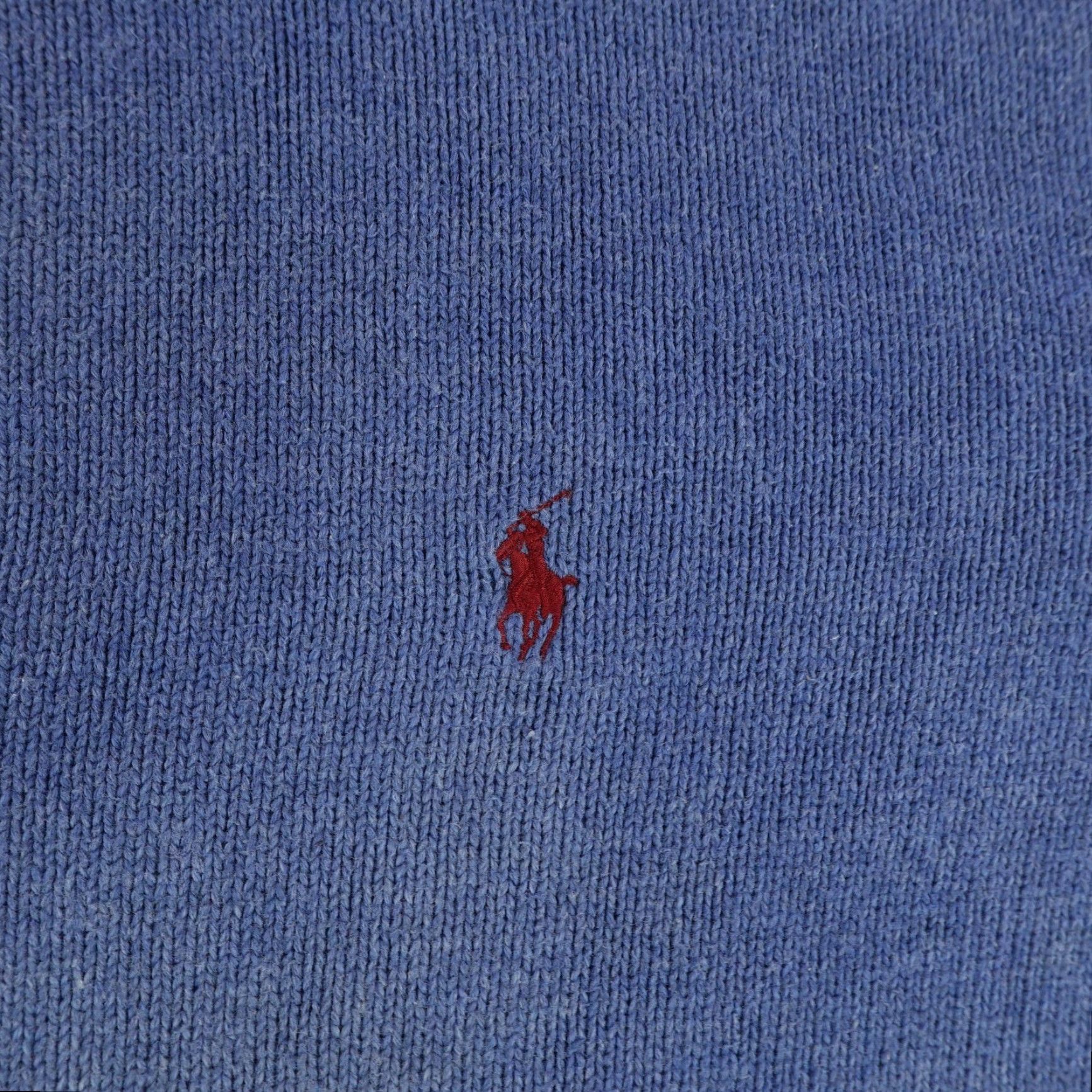 Polo Ralph Lauren VINTAGE Polo Ralph Lauren Sweater Shirt Mens 2XL Blue Mock Neck Pony Logo Pullover Regular Knit Cotton 90s Theme Mens Size US XXL / EU 58 / 5 - 3 Thumbnail