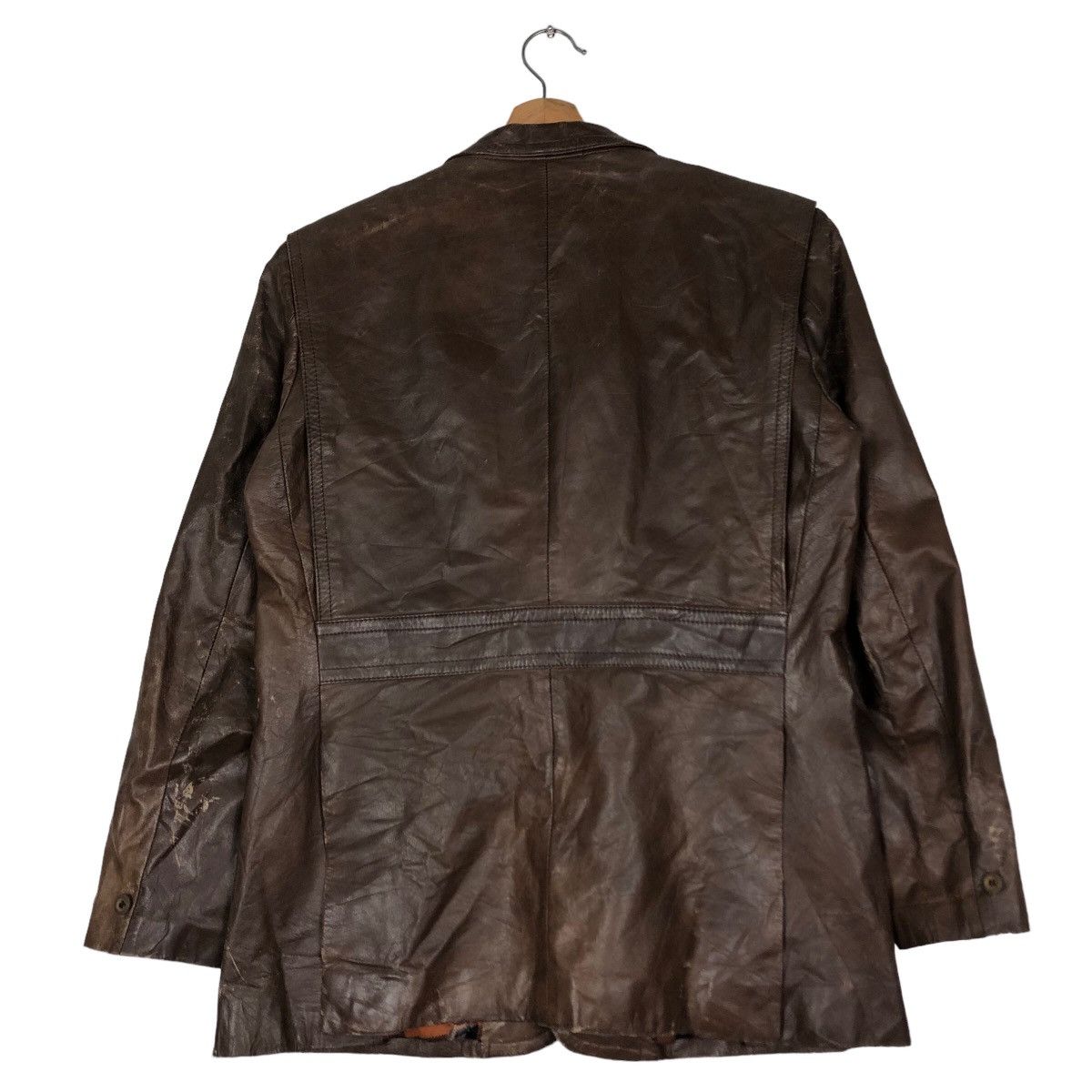 Japanese Brand 🔥Biker Leather Jacket Kawayoshi Japan Issey Miyake Size US L / EU 52-54 / 3 - 9 Thumbnail