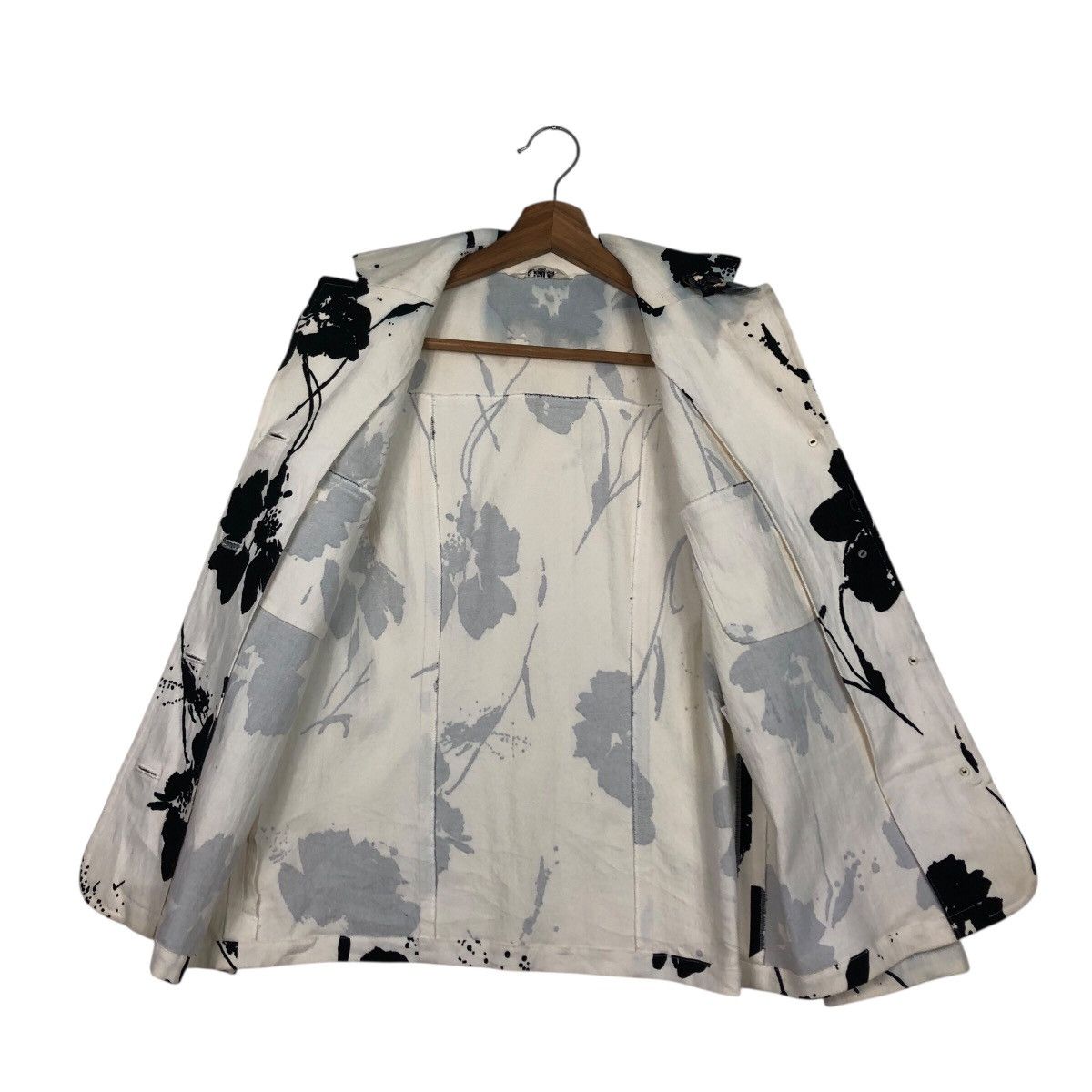 Japanese Brand 📌Vintage Cropped Chore Jacket Floral Ripption Issey Miyake Size M / US 6-8 / IT 42-44 - 16 Thumbnail