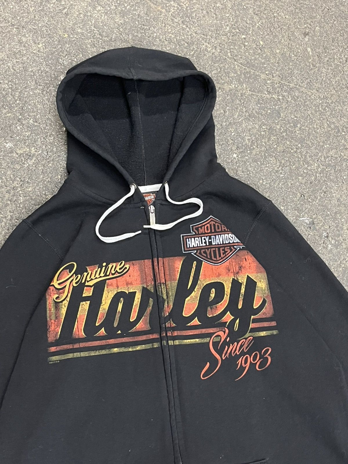 Harley Davidson × Vintage Harley Davison vintage black zip up streetwear hype rare y2k Size US XL / EU 56 / 4 - 4 Thumbnail