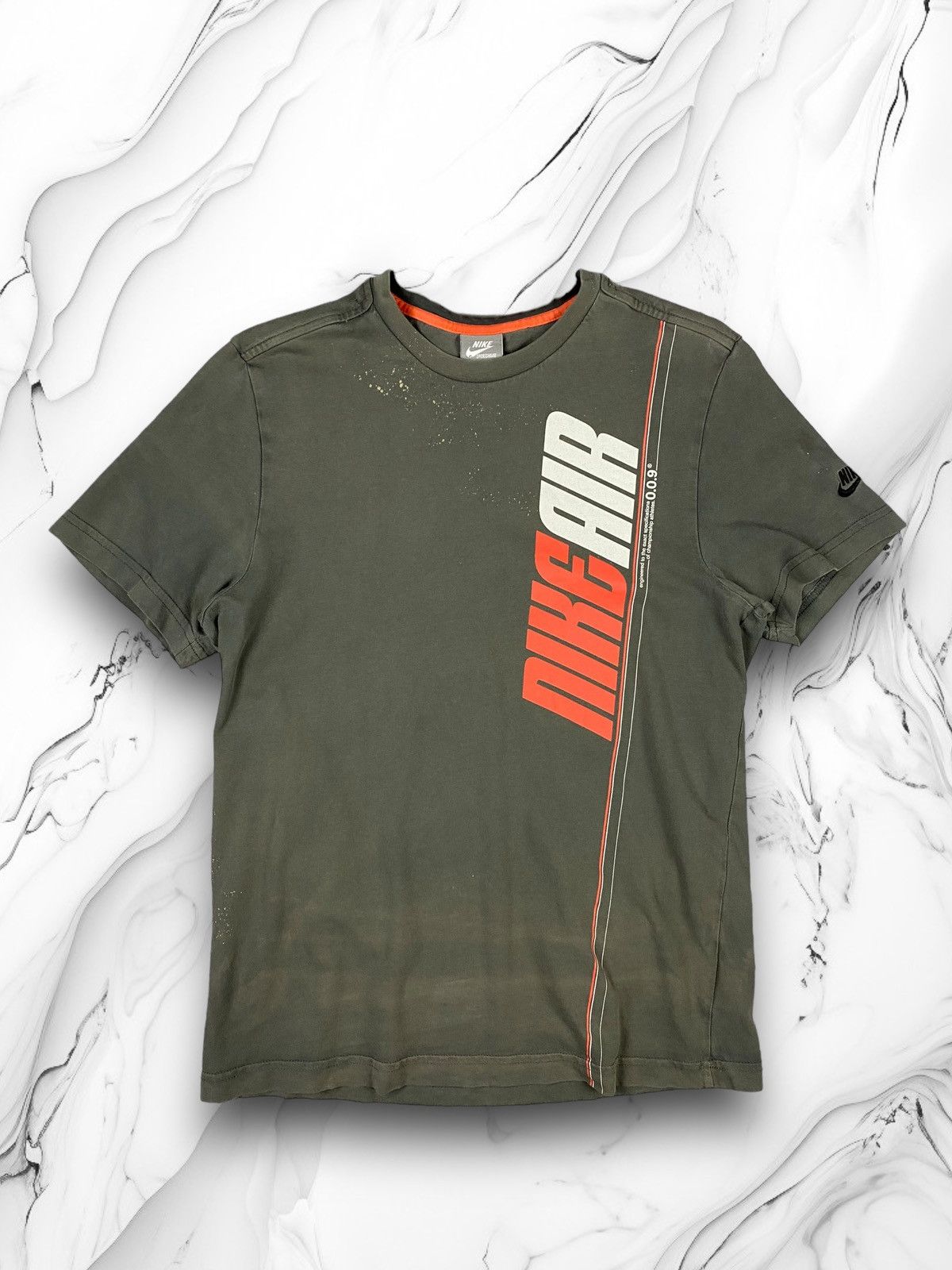 Nike × Vintage Vintage Nike Air Y2K Drill Big Logo Tee T Shirt Size US M / EU 48-50 / 2 - 1 Thumbnail