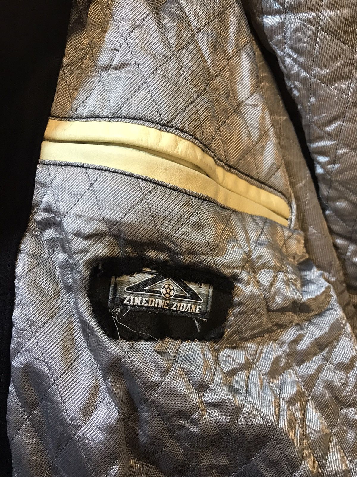Vintage Vintage Z.Zidane 10 Leather Bomber Jacket Size US XXL / EU 58 / 5 - 4 Thumbnail