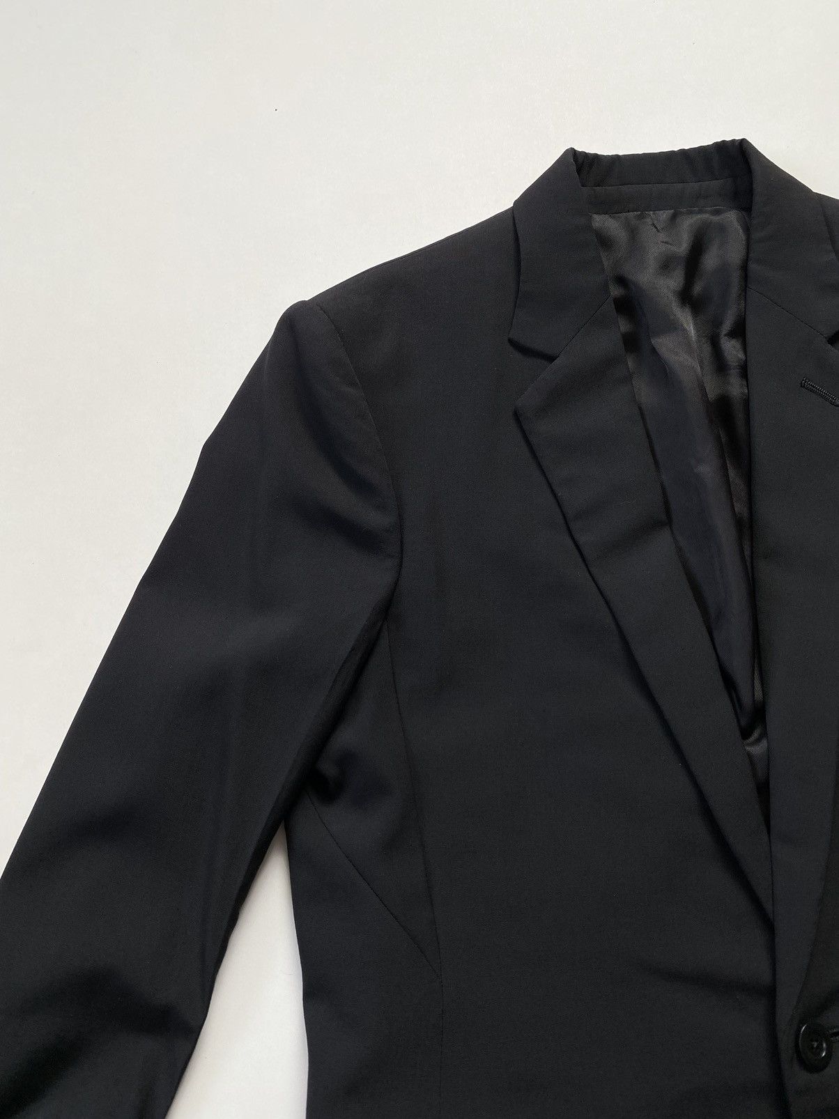 Rick Owens 🔥Rick Owens Soft Wool Single Button Tailored Jacket Black Size US M / EU 48-50 / 2 - 10 Thumbnail