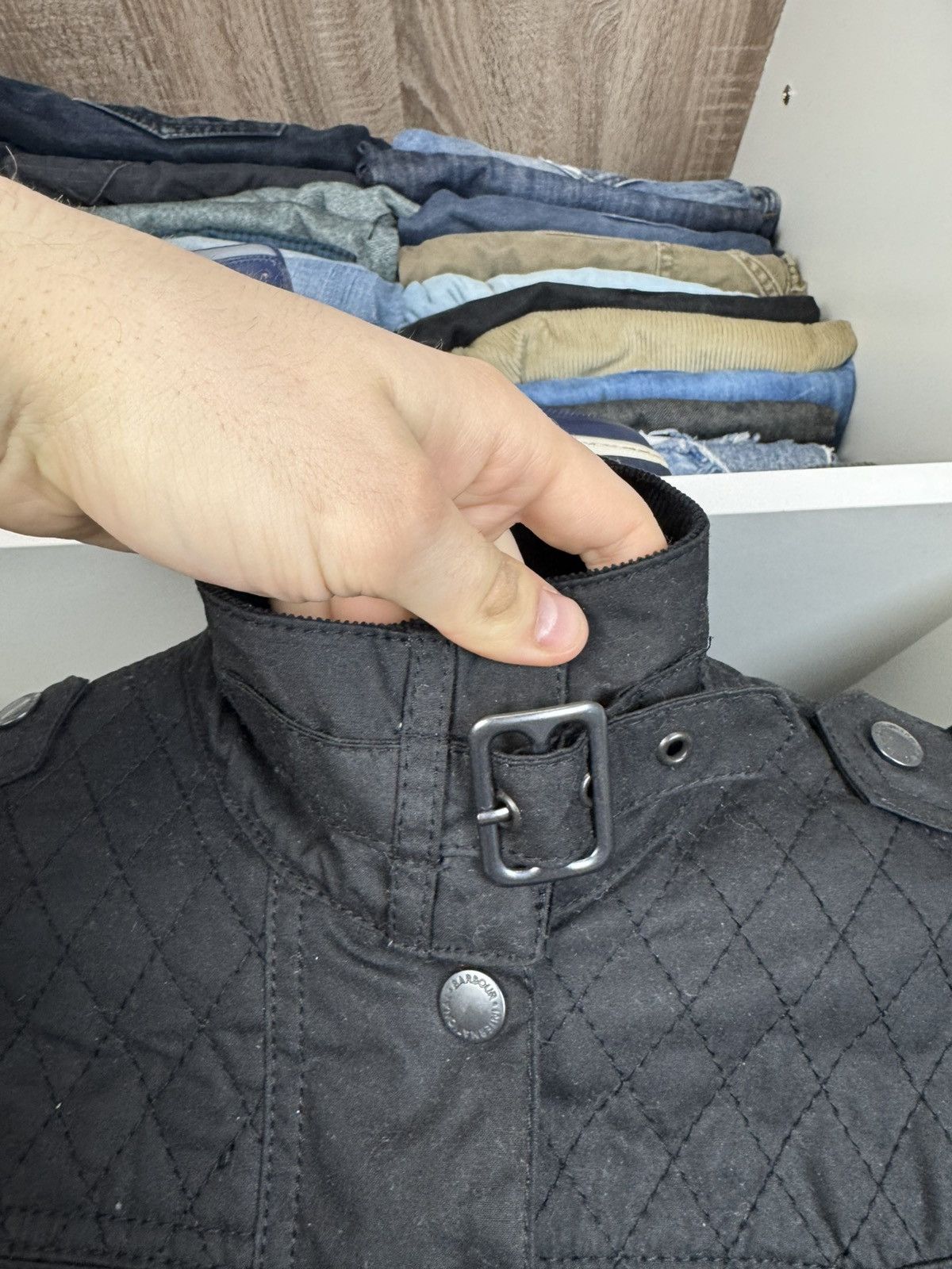 Barbour Barbour International Dera Wax Jacket Women’s Size UK 8 Size S / US 4 / IT 40 - 4 Thumbnail
