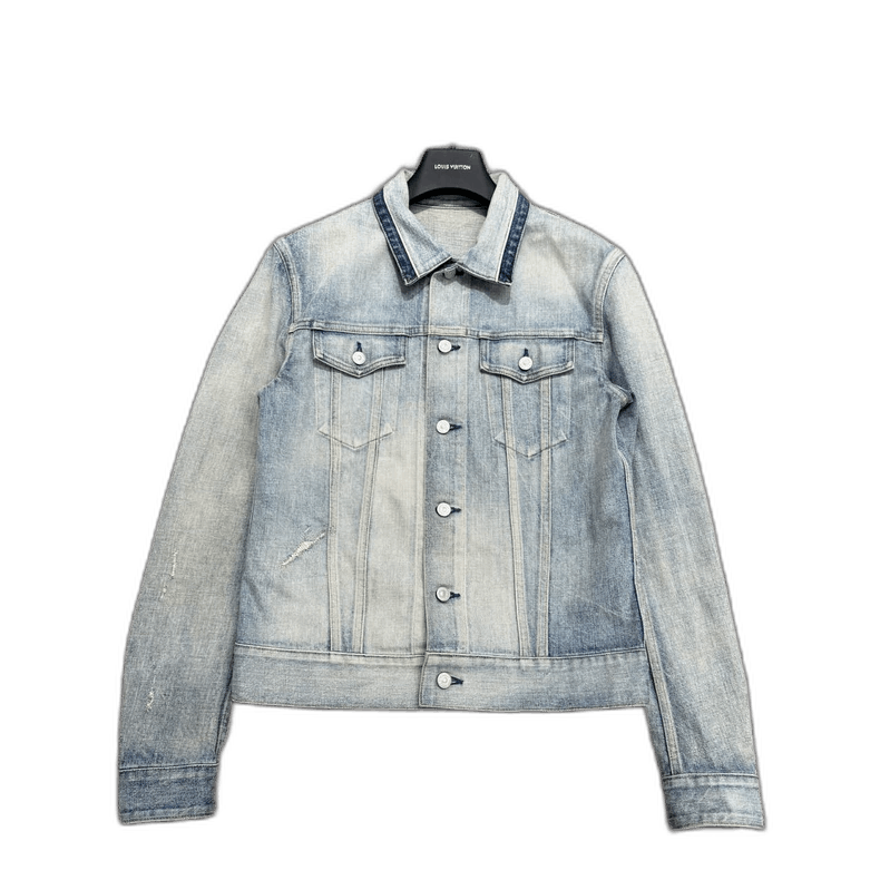 Dior Vintage Distressed Denim Jacket by Dior-yf Size US L / EU 52-54 / 3 - 1 Thumbnail