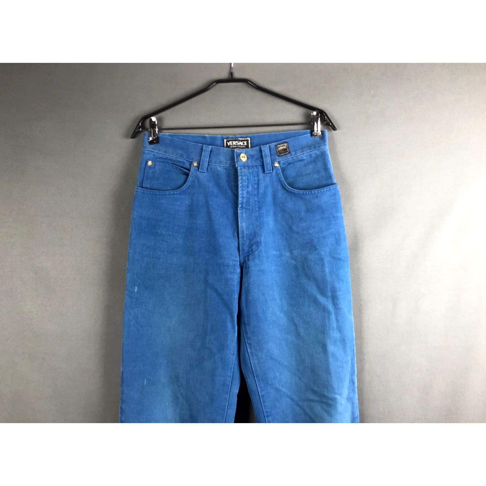 Versace Jeans Couture Versace Jeans Couture Jeans Denim Blue Women Size 34 48 Regular 100% Cotton Pockets Logo Patch Classic Vintage: No Size 24" / US 00 / IT 34 - 4 Thumbnail