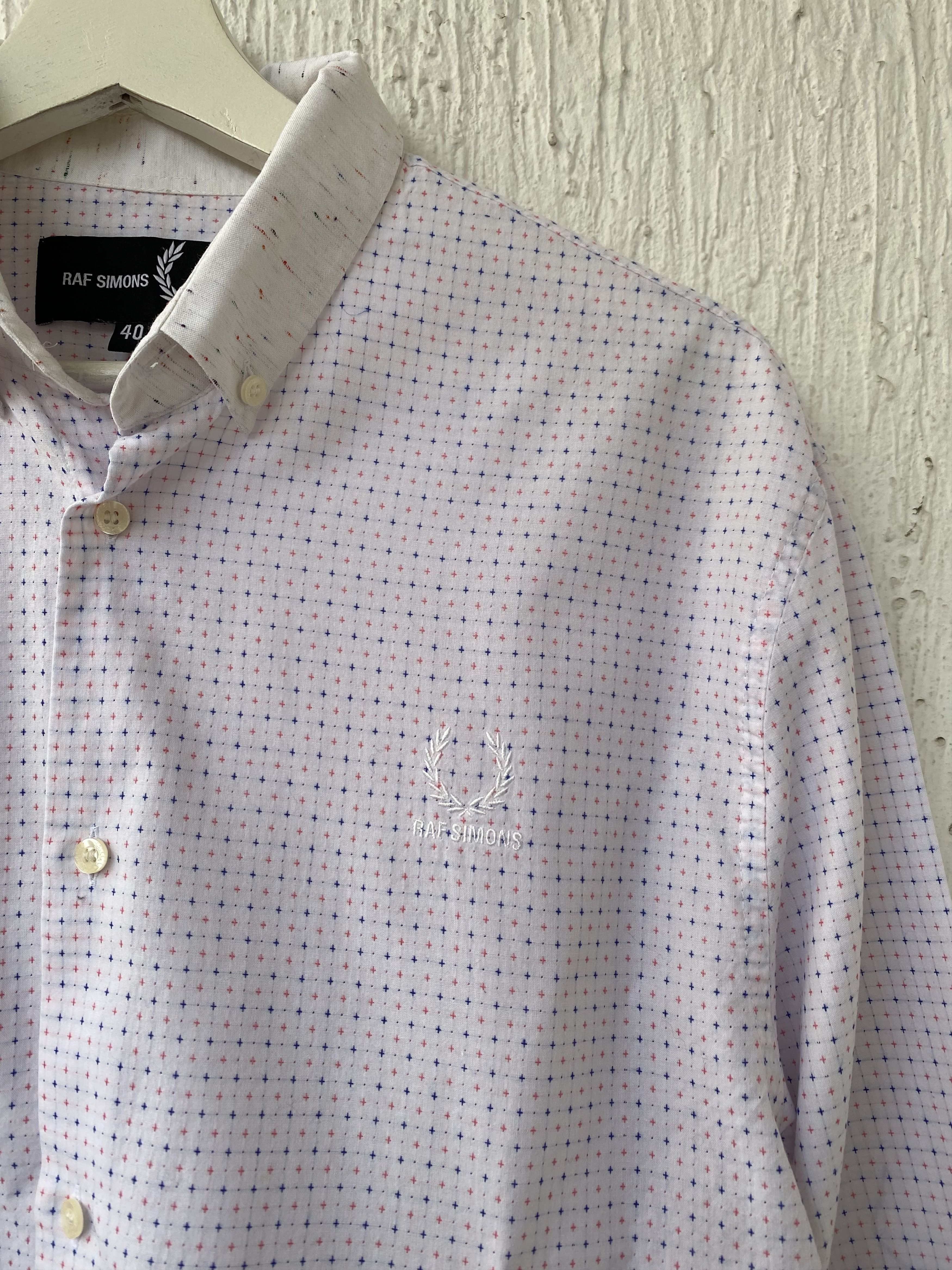 Fred Perry × Raf Simons multicolor pattern shirt Size US M / EU 48-50 / 2 - 3 Thumbnail