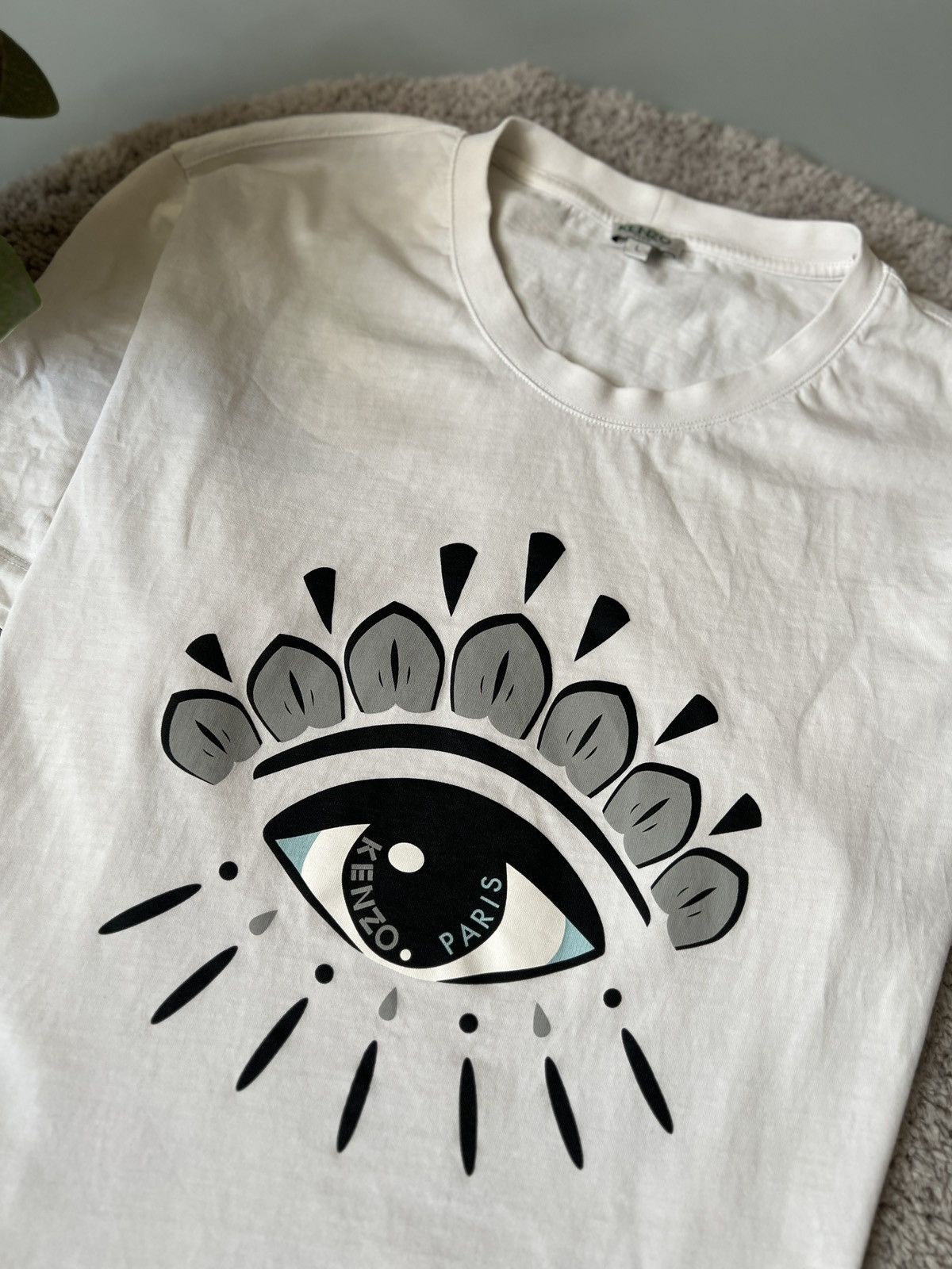 Kenzo Kenzo Paris Eye T-shirt Luxury Tee Size US L / EU 52-54 / 3 - 4 Thumbnail