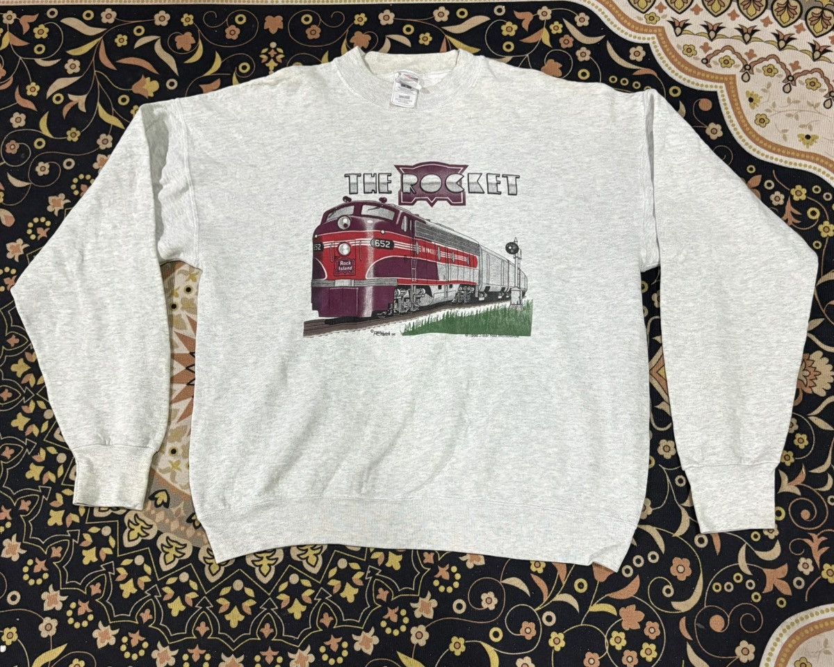 Vintage !! Rare !! Vintage 90s Fruit of Loom x The Rocket Size US L / EU 52-54 / 3 - 1 Thumbnail