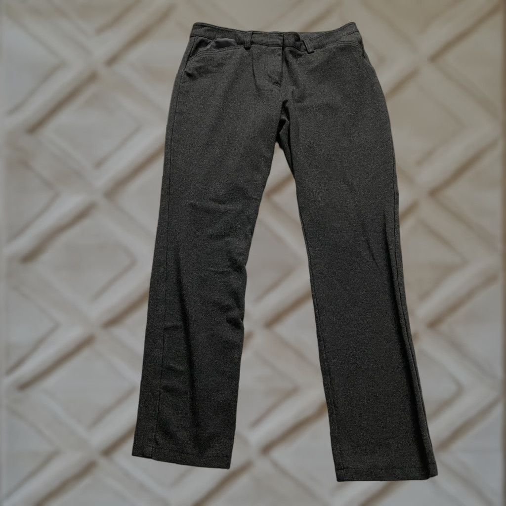Andrew Marc Andrew Marc Womens Pants Size 8 32x28 Dark Gray Solid Rayon Blend Stretch Size 30" / US 8 / IT 44 - 1 Thumbnail
