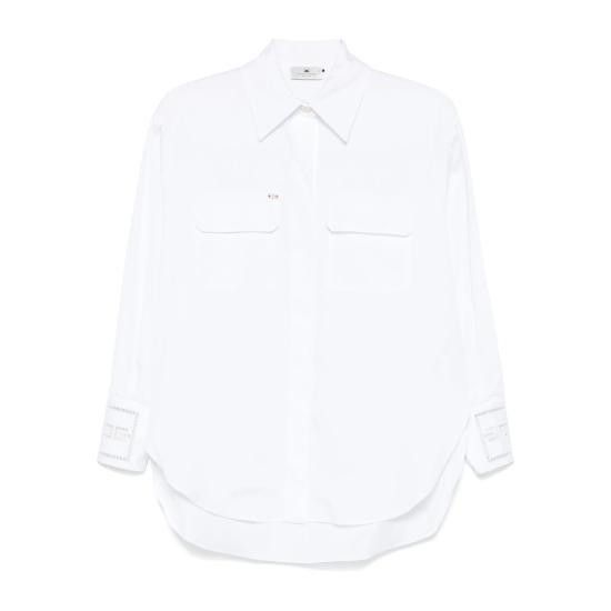 Elisabetta Franchi ELISABETTA FRANCHI Women Shirts CA121 BIANC WHITE Size M / US 6-8 / IT 42-44 - 1 Thumbnail