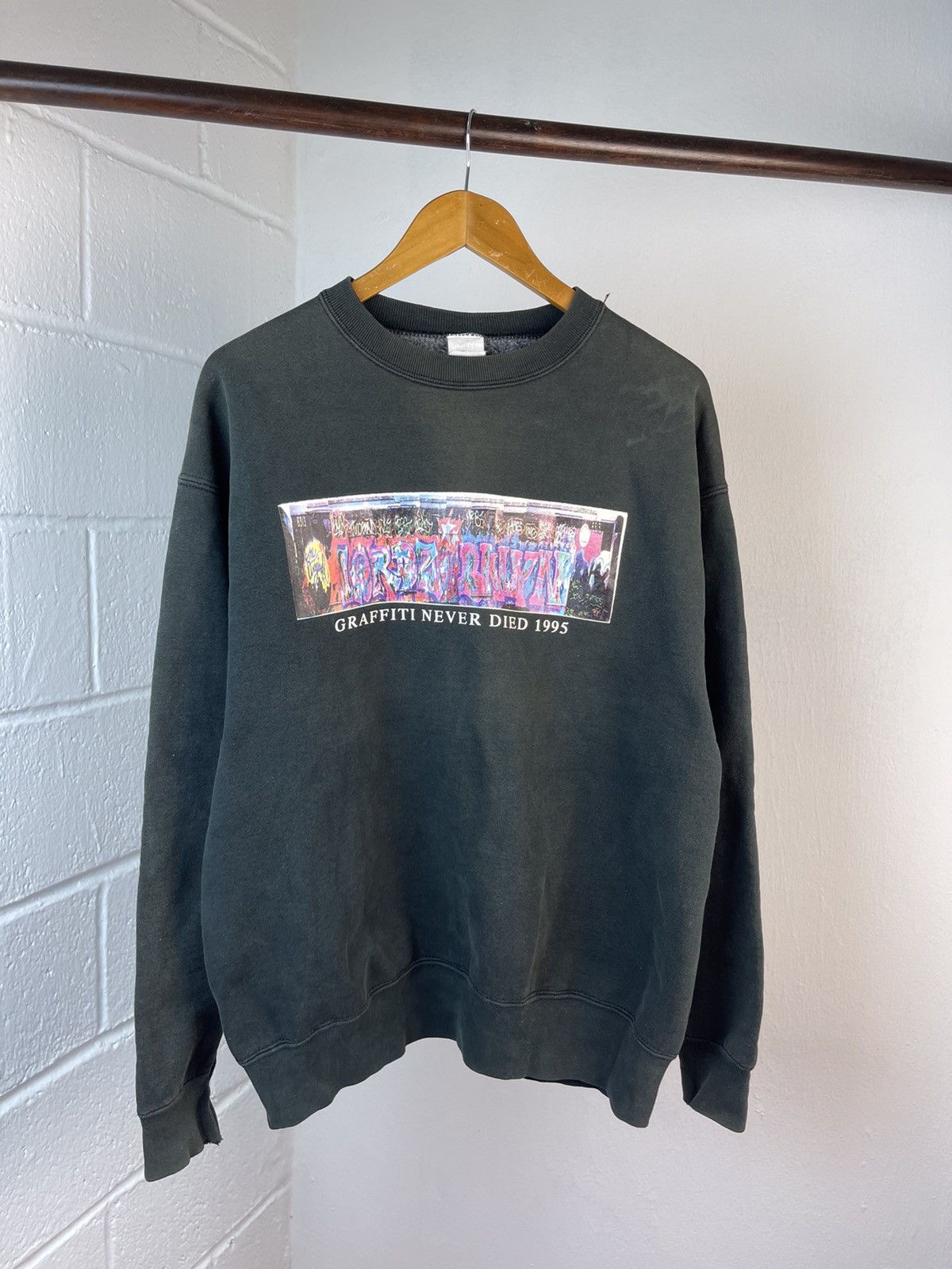 Band Tees × Haze × Recon 1995 LORDZOFBKLYN GRAFFITI SUN FADED CREWNECK Size US XL / EU 56 / 4 - 6 Thumbnail