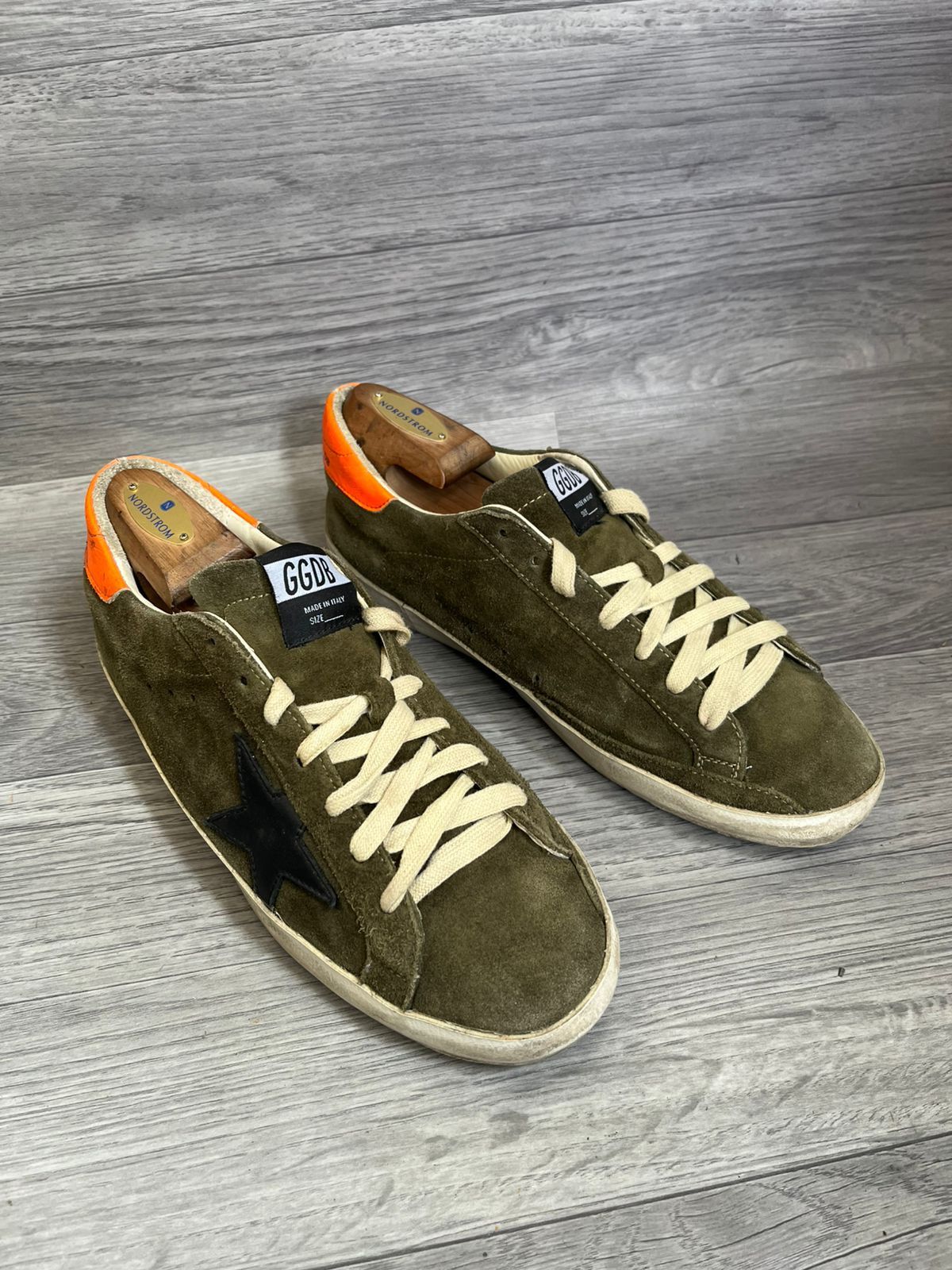 Golden Goose Golden Goose Superstar Green Suede Low Top Sneakers Sz 41 Size US 8 / EU 41 - 4 Thumbnail