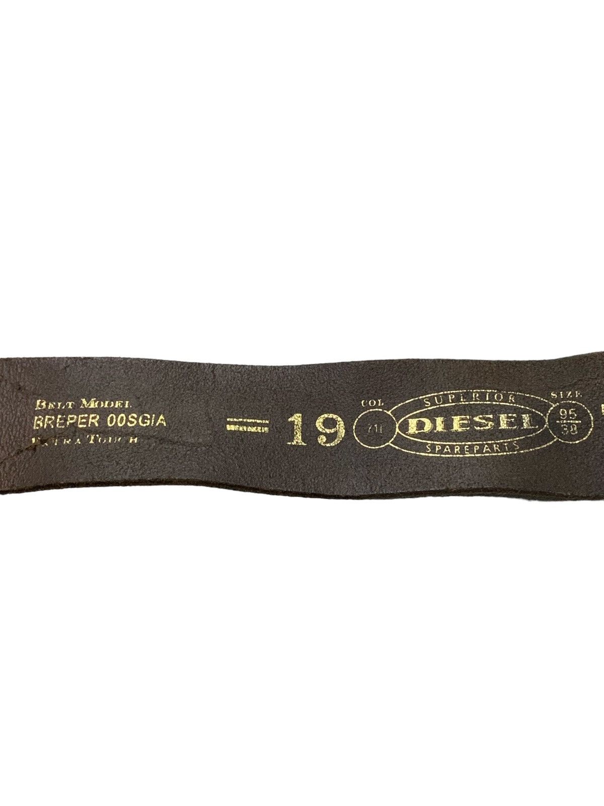 Diesel × If Six Was Nine Vintage Diesel Suede Brown Leather Belt Size ONE SIZE - 10 Thumbnail