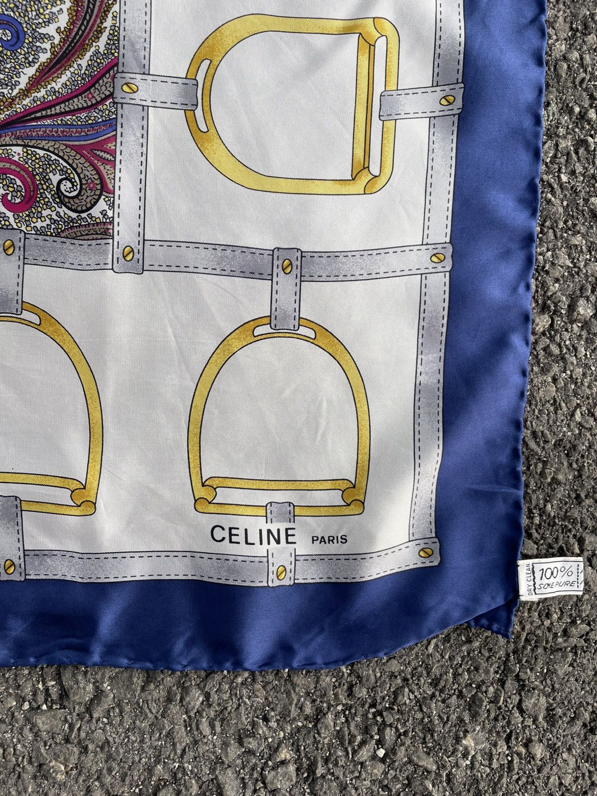 Celine Authentic "Céline" | Scarf Size ONE SIZE - 3 Thumbnail