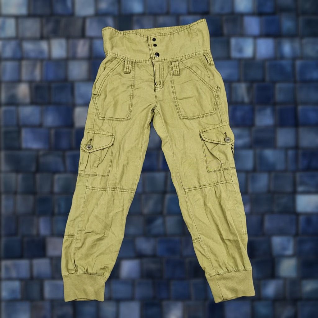 Vintage Denim & Supply Ralph Lauren Pants Womens 2S Green Cargo High Rise Cuffed Jogger Size 26" / US 2 / IT 38 - 1 Thumbnail