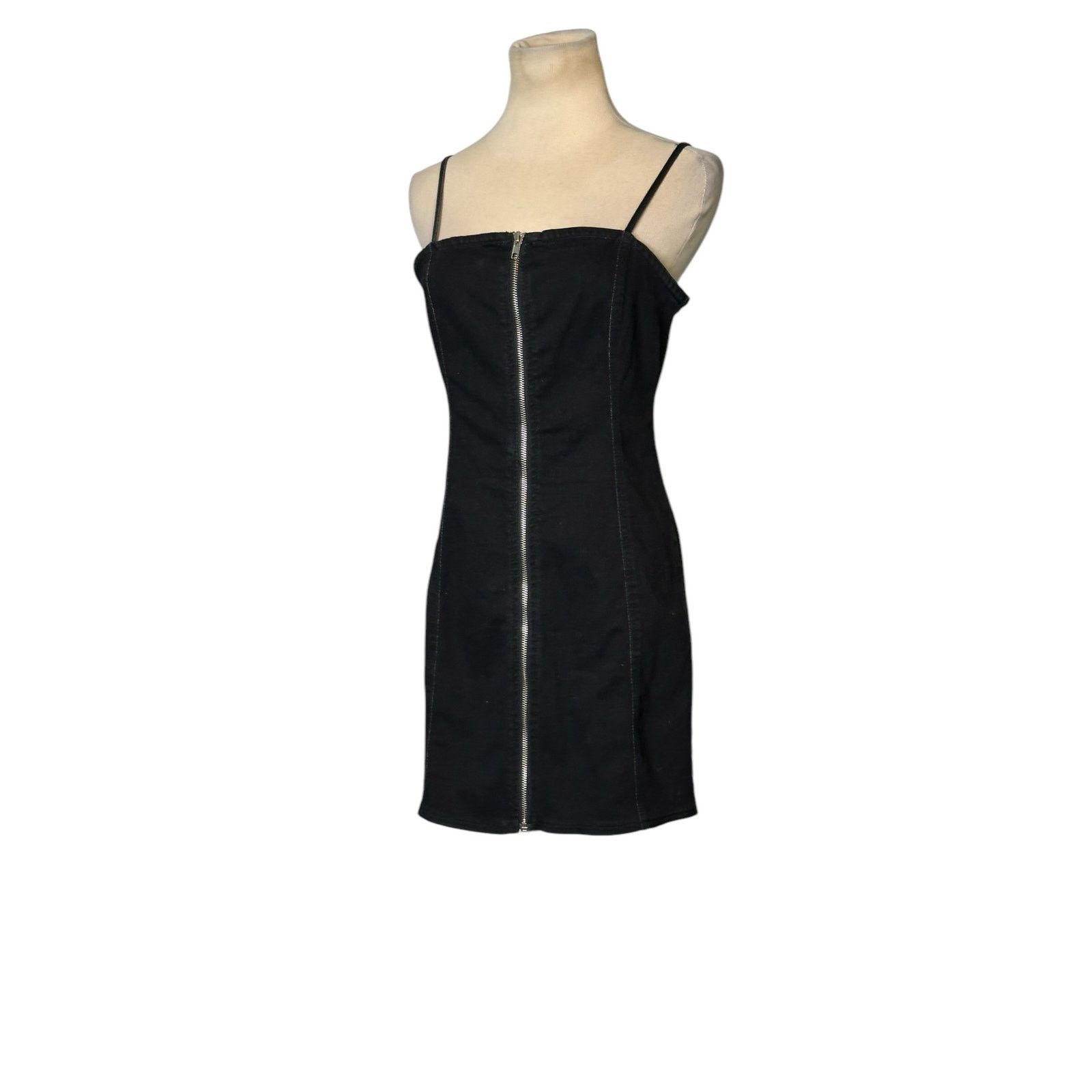 Forever 21 FOREVER 21 black zippered bodycon mini dress size Medium Size M / US 6-8 / IT 42-44 - 10 Thumbnail