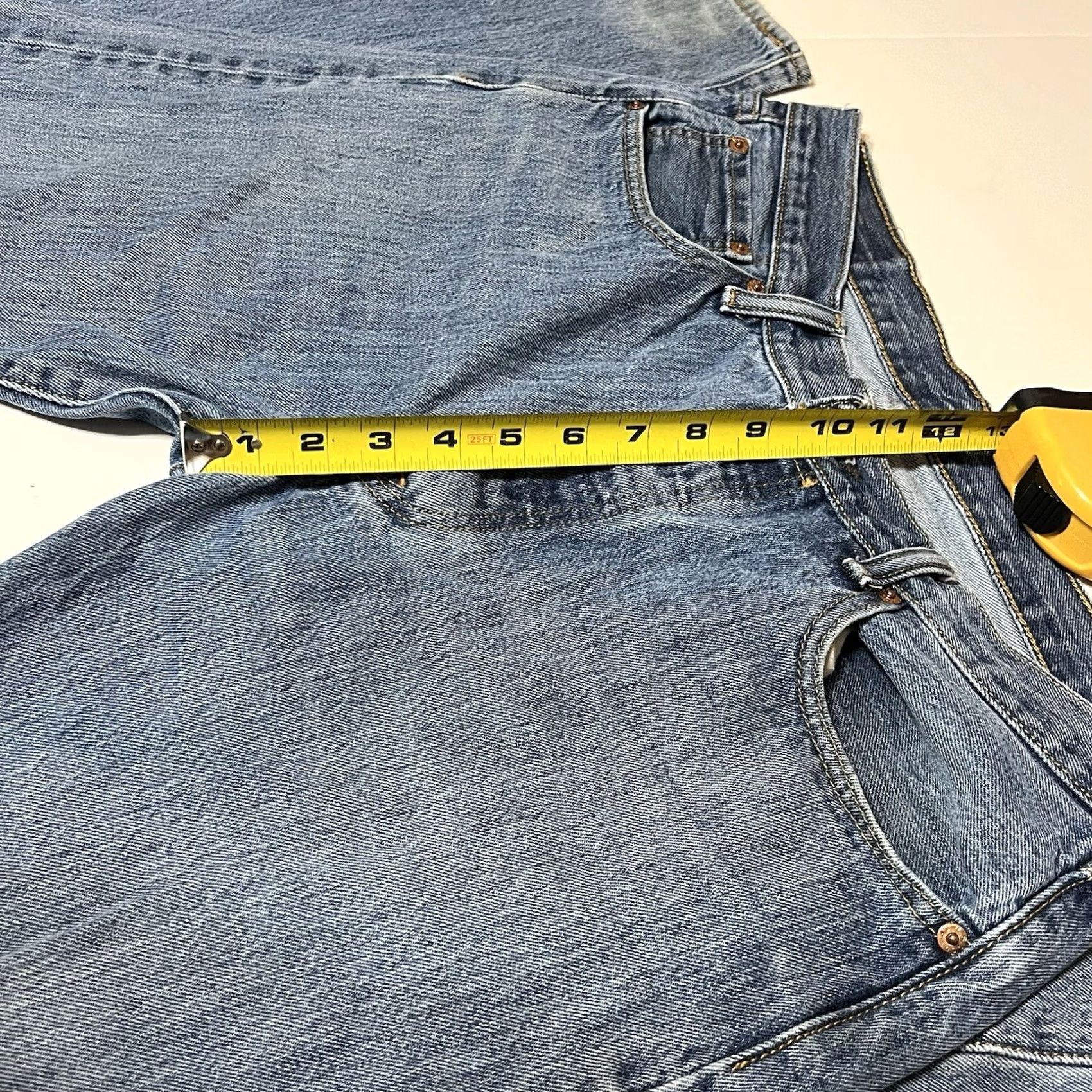 Levi's Levi's 501 Jeans Blue Denim Button Fly Regular Distressed 34x32 34x34 Measure Mens Jeans | Levi's 500 Series Size US 34 / EU 50 - 4 Thumbnail