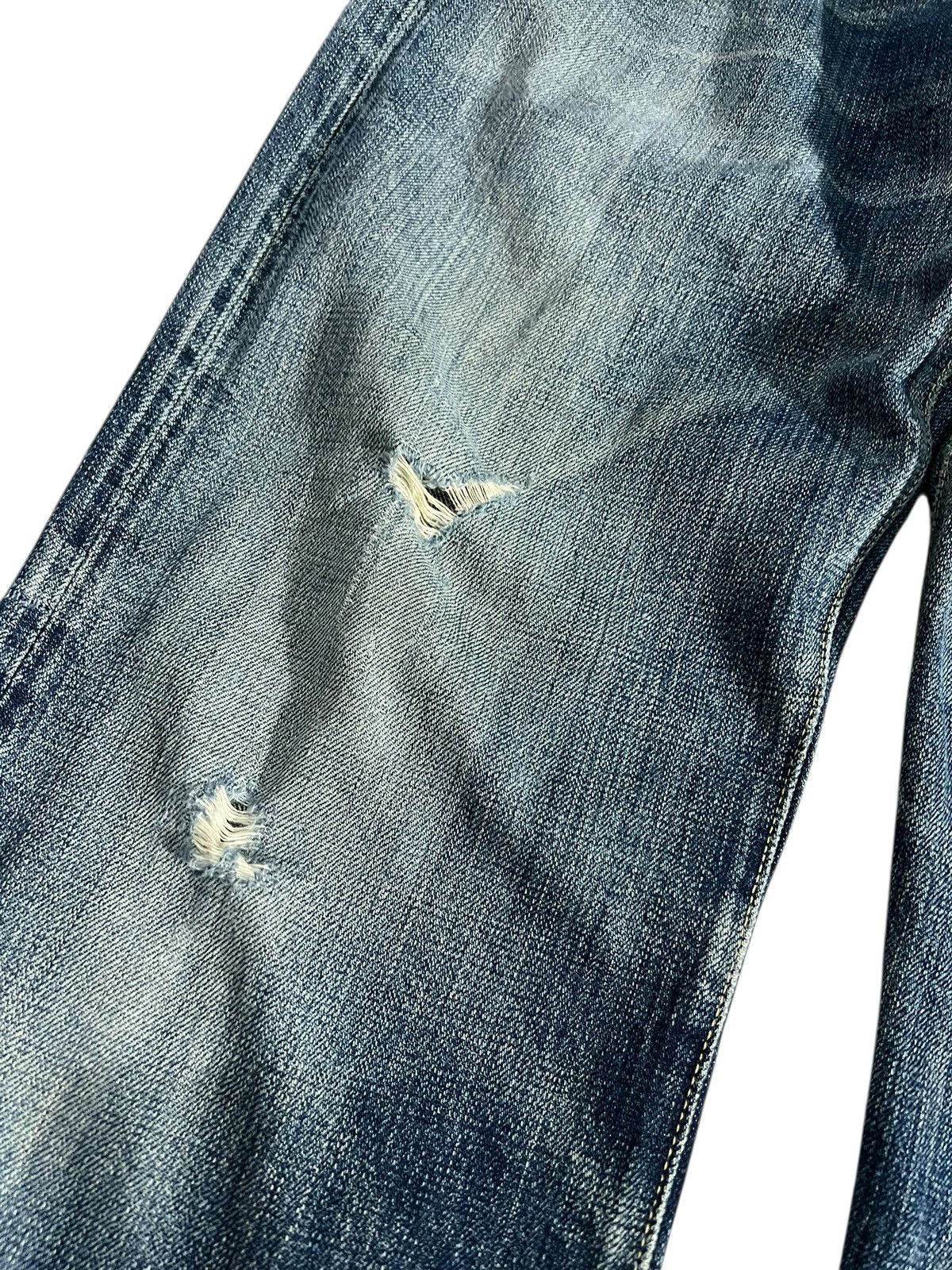 OMNIGOD Vintage Selvedge Omnigod Distress Faded Jean Size US 29 - 4 Thumbnail