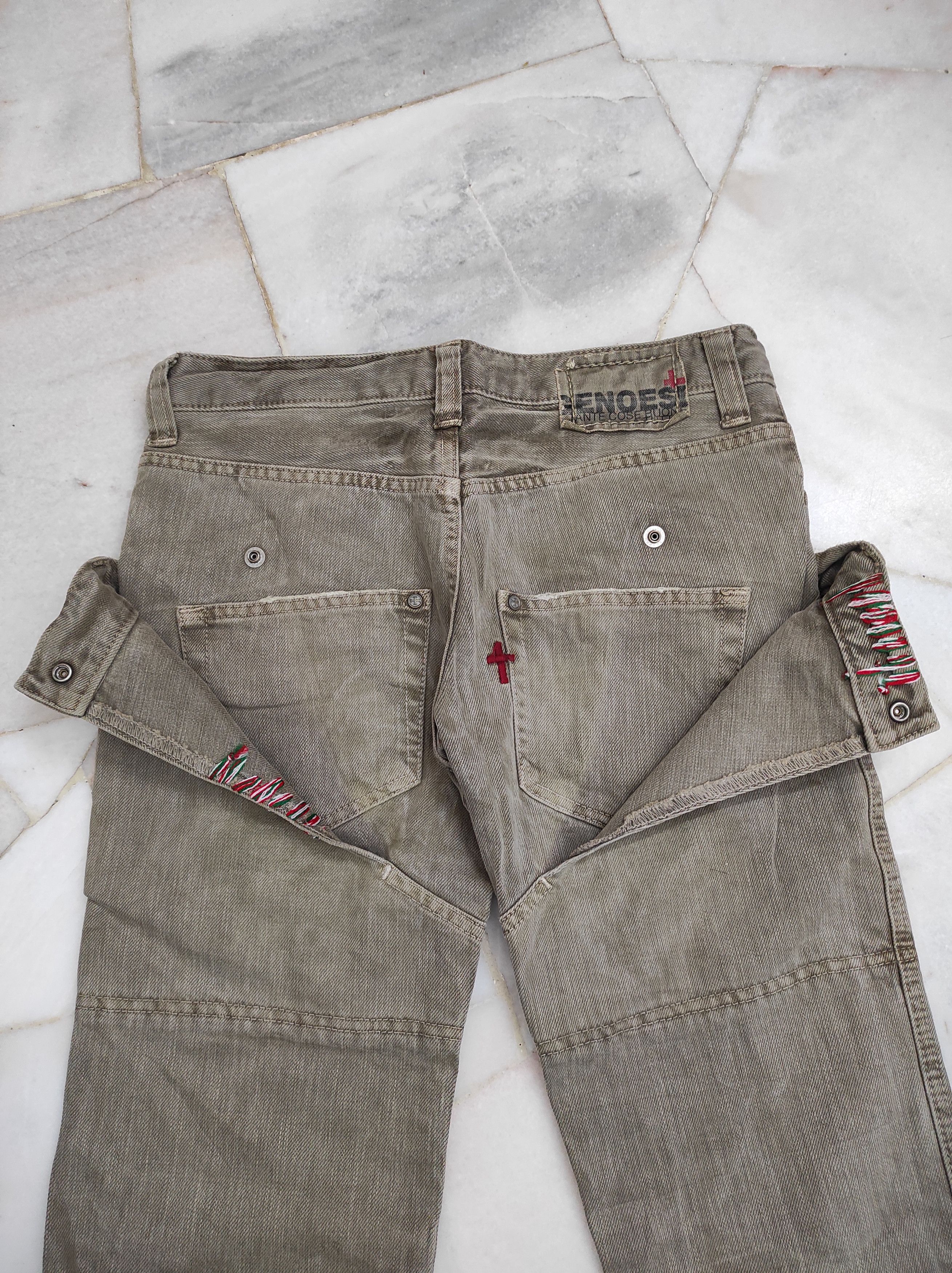 Japanese Brand Fw2000 Rare GENOESE Flip Pocket extraordinary Jeans Size 29" - 15 Thumbnail