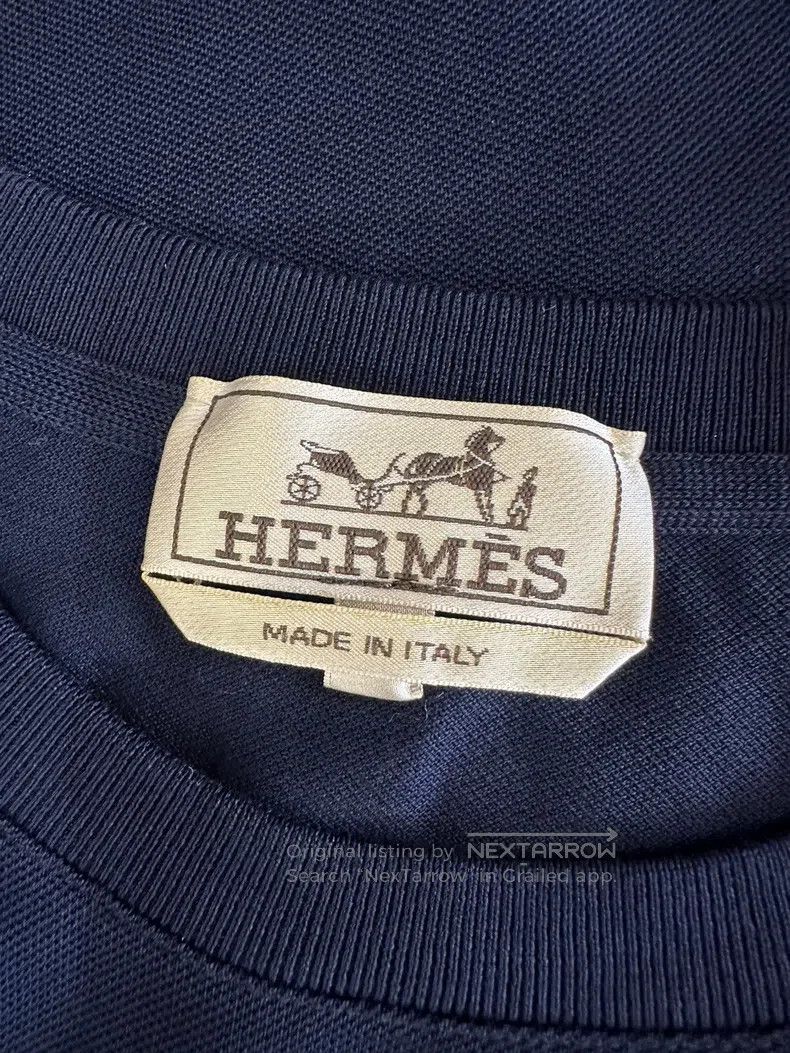 Hermes Hermes Men's Short Sleeve Crewneck T-Shirt Size US XL / EU 56 / 4 - 3 Thumbnail