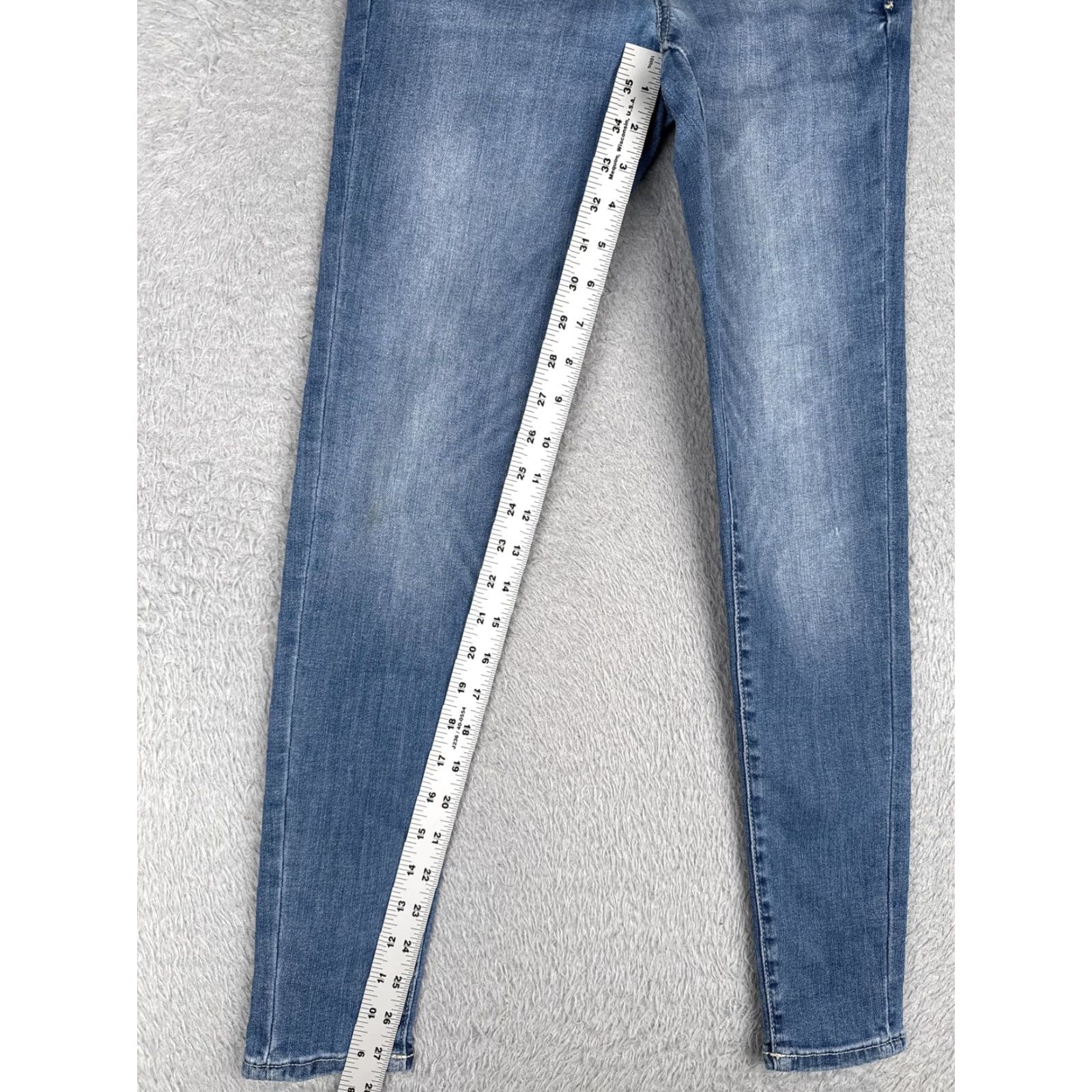Vintage Arizona Jean Co Jeans Womens 1 Blue Skinny Stretch Mid Rise Five Pocket Denim Jeans Size 25" / US 0 / IT 36 - 7 Thumbnail