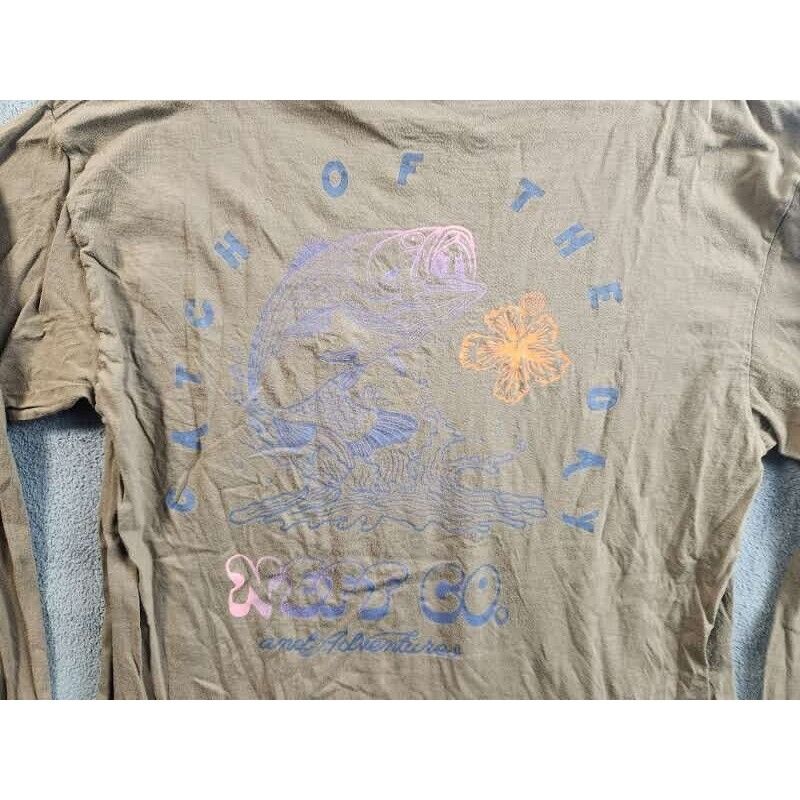 Other NEFF Shirt Adult Mens Medium Brown Catch of the Day Long Sle Size US M / EU 48-50 / 2 - 6 Thumbnail