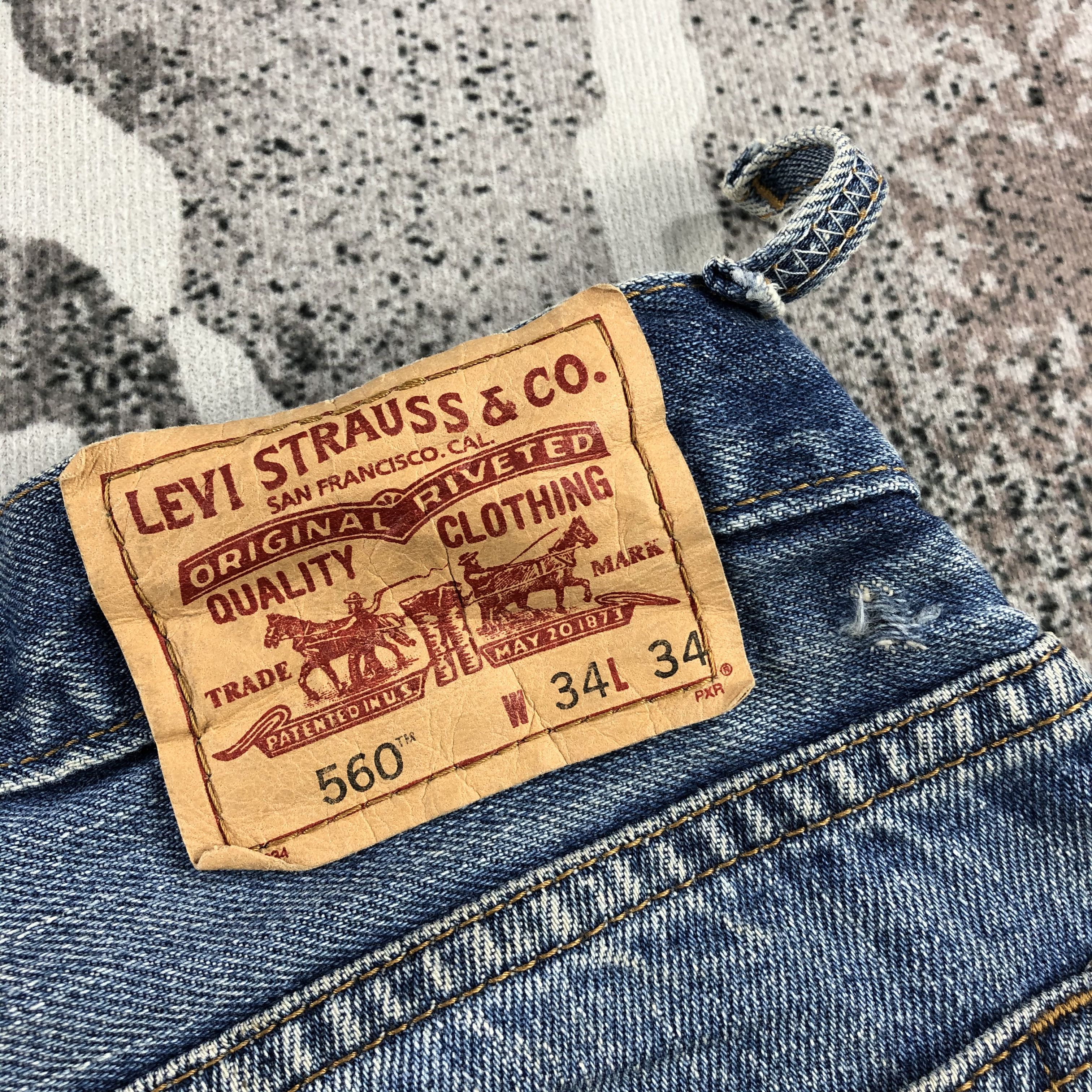 Levi's Vintage Levis 560 Jeans Comfort Fit Denim KJ950 Size US 33 - 5 Thumbnail