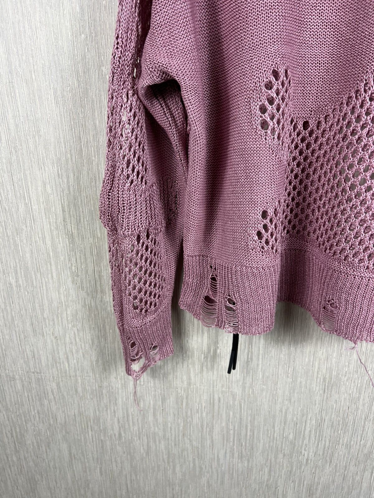 Diesel Diesel distressed open knit thrashed sweater oversize spider Size XS / US 0-2 / IT 36-38 - 19 Thumbnail