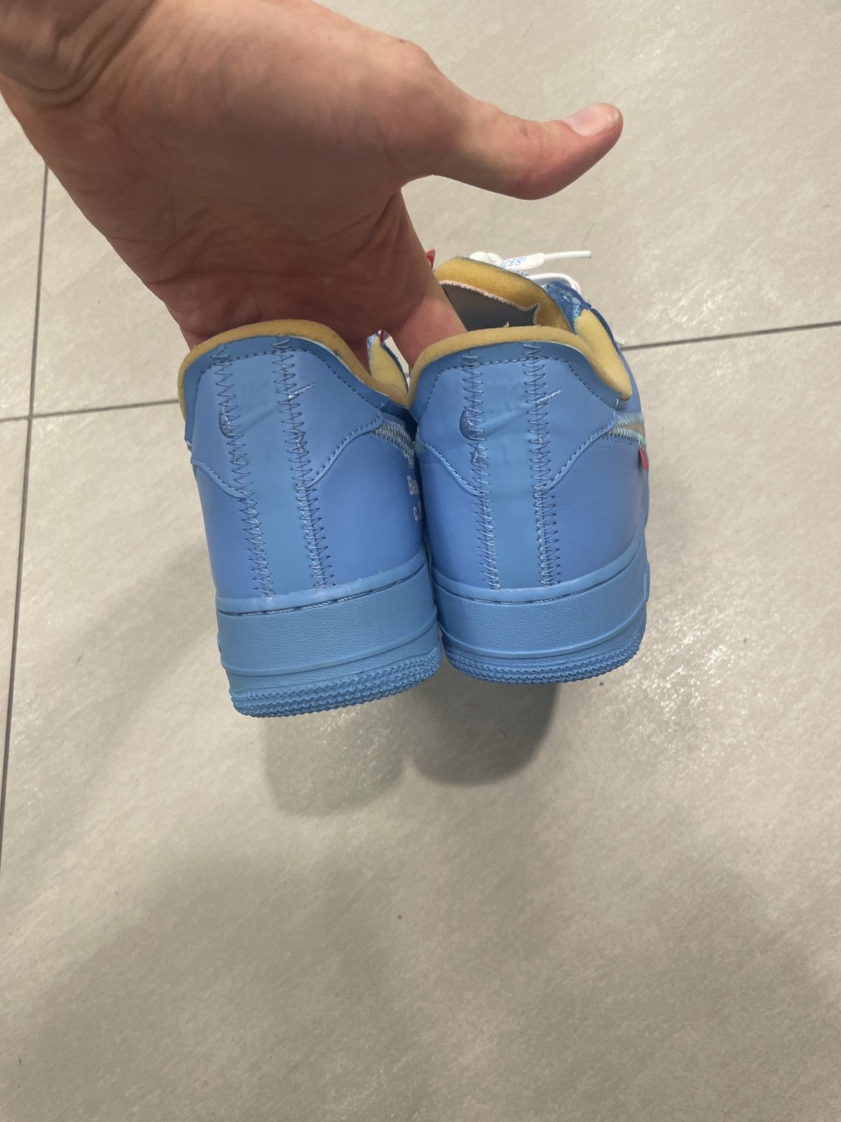 Nike × Off-White Nike Air Force 1 Low Off White MCA Blue Size US 9 / EU 42 - 4 Thumbnail