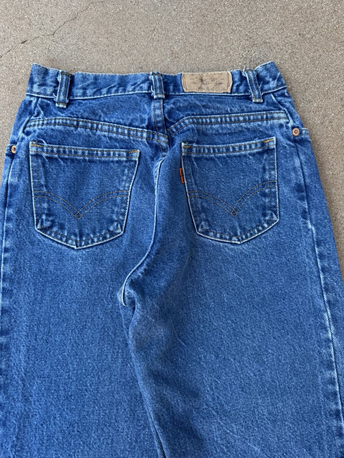 Levi's Vtg 70s Levi’s 26089 Orange Tab Bellbottom Flare Jeans 26x31 Size 26" / US 2 / IT 38 - 7 Thumbnail