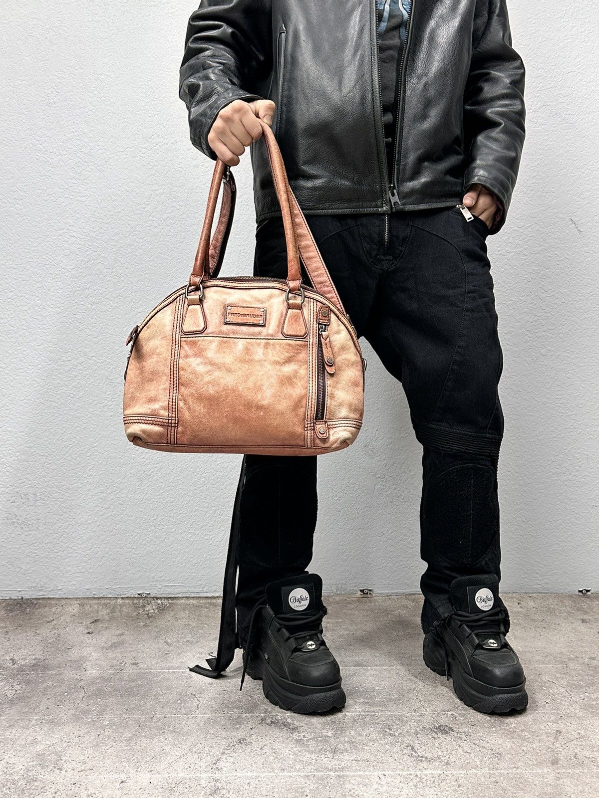A.S.98 Vintage Japan Leather Bag Kapital Messenger Y2K Rare GOA Size ONE SIZE - 21 Thumbnail