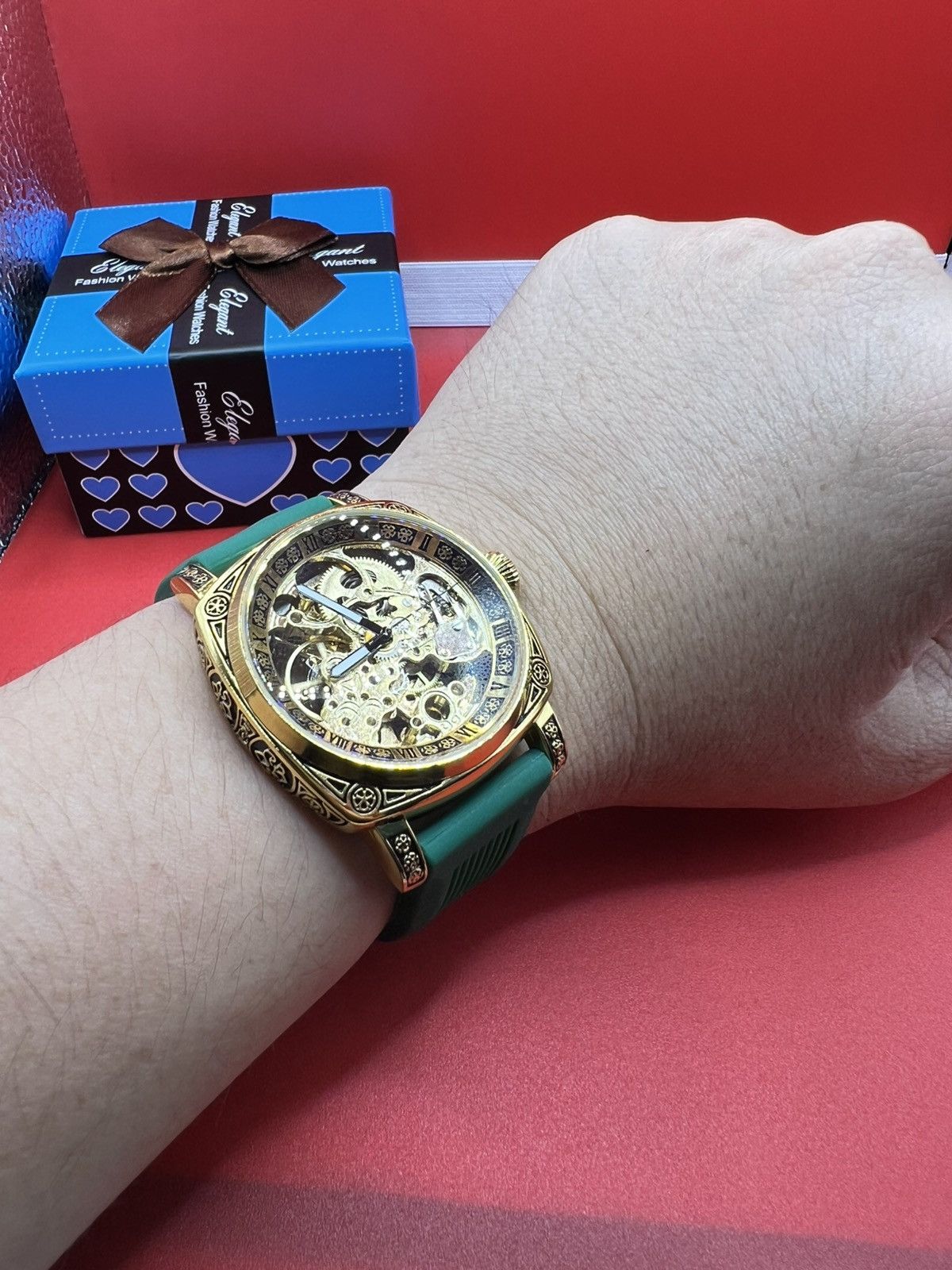 Other Mechanical Men's Watch Retro Style Skeleton Size ONE SIZE - 12 Thumbnail