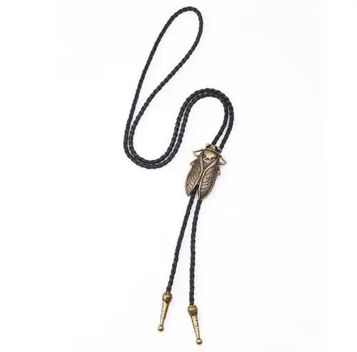 Cowboy Equipment × Vintage Vintage Bronze Cicadas Pendant Bolo Tie Size ONE SIZE - 1 Thumbnail