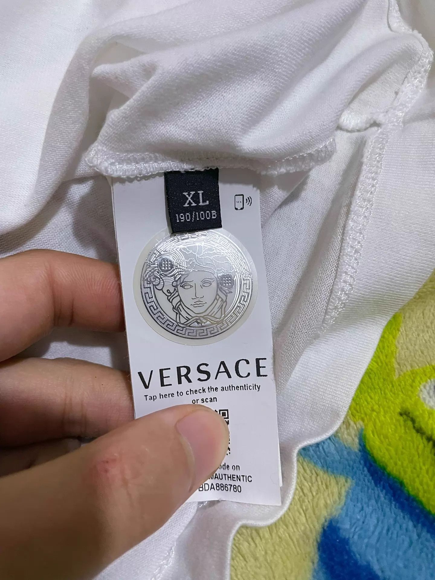 Versace Versace Medusa Baroque Gold Thread Embroidered SS Tee XL Size US XL / EU 56 / 4 - 7 Thumbnail