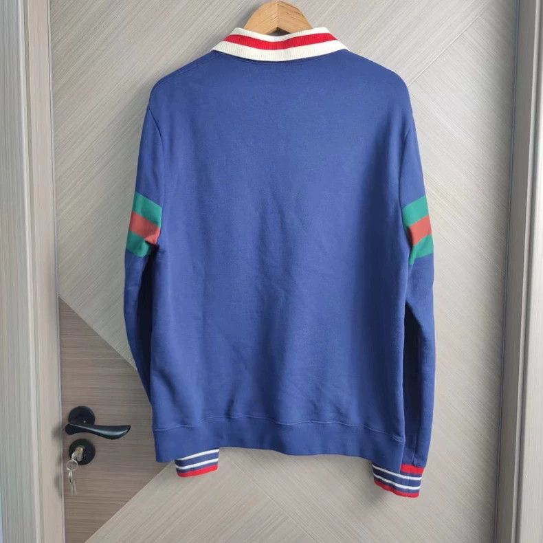 Gucci Gucci Blue double g sweatshirt Size US S / EU 44-46 / 1 - 3 Thumbnail