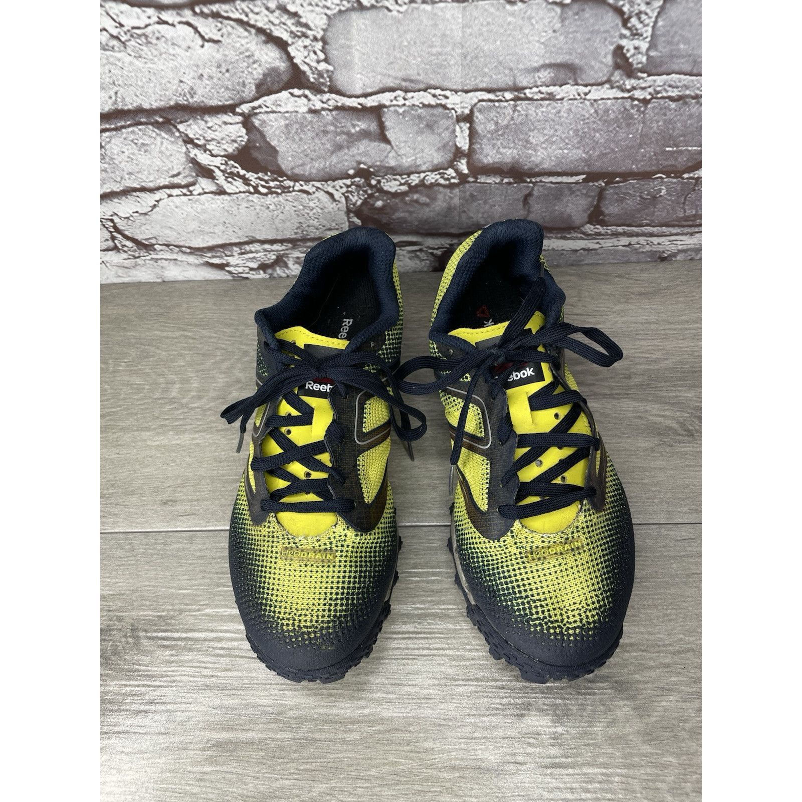 Reebok Reebok H20Drain DuraGrip FitFrame Black Yellow Running Gym S Size US 7.5 / IT 37.5 - 10 Thumbnail
