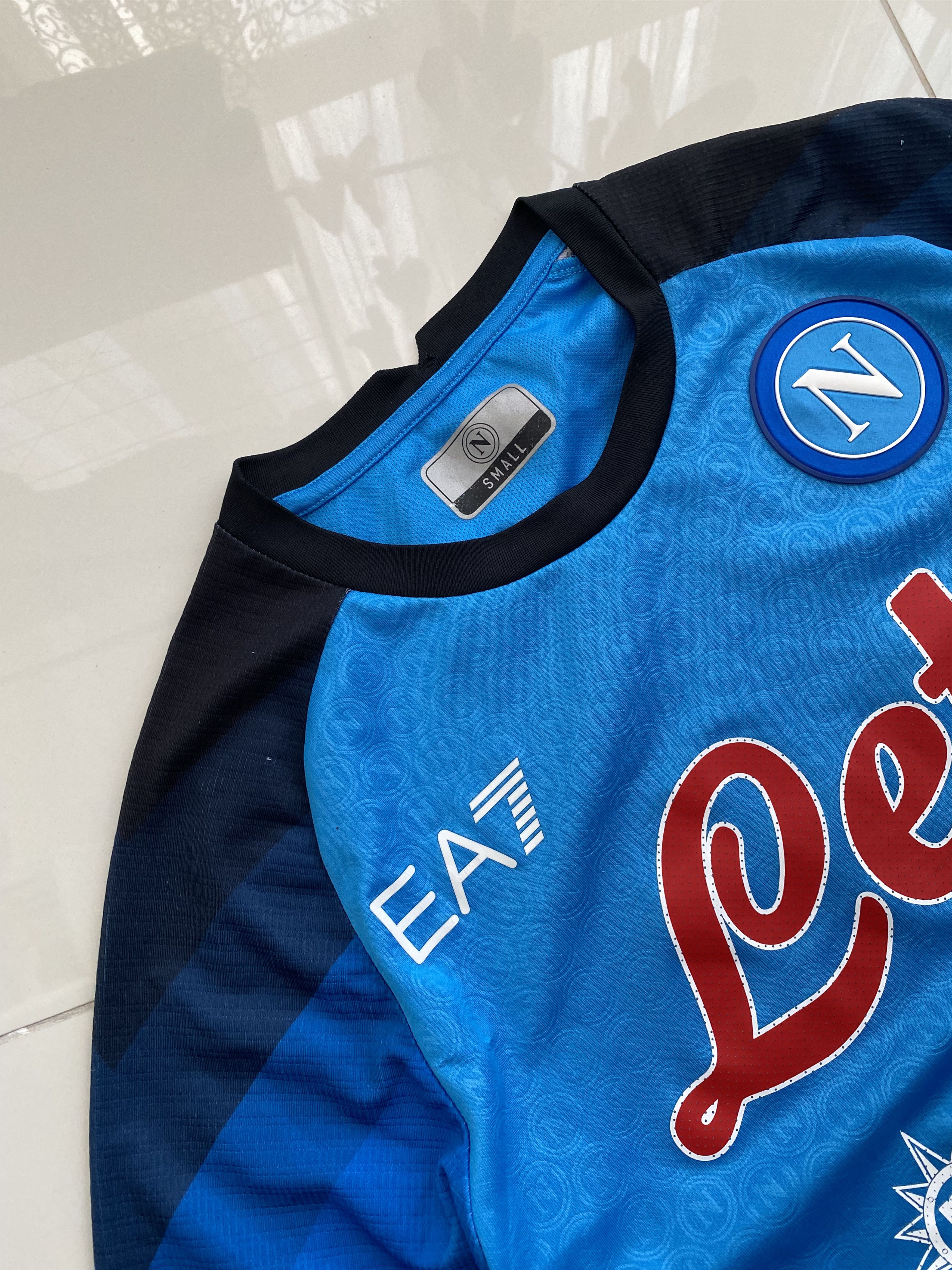 Emporio Armani Napoli EA7 Armani 2022 2023 home football soccer jersey Size US S / EU 44-46 / 1 - 4 Thumbnail