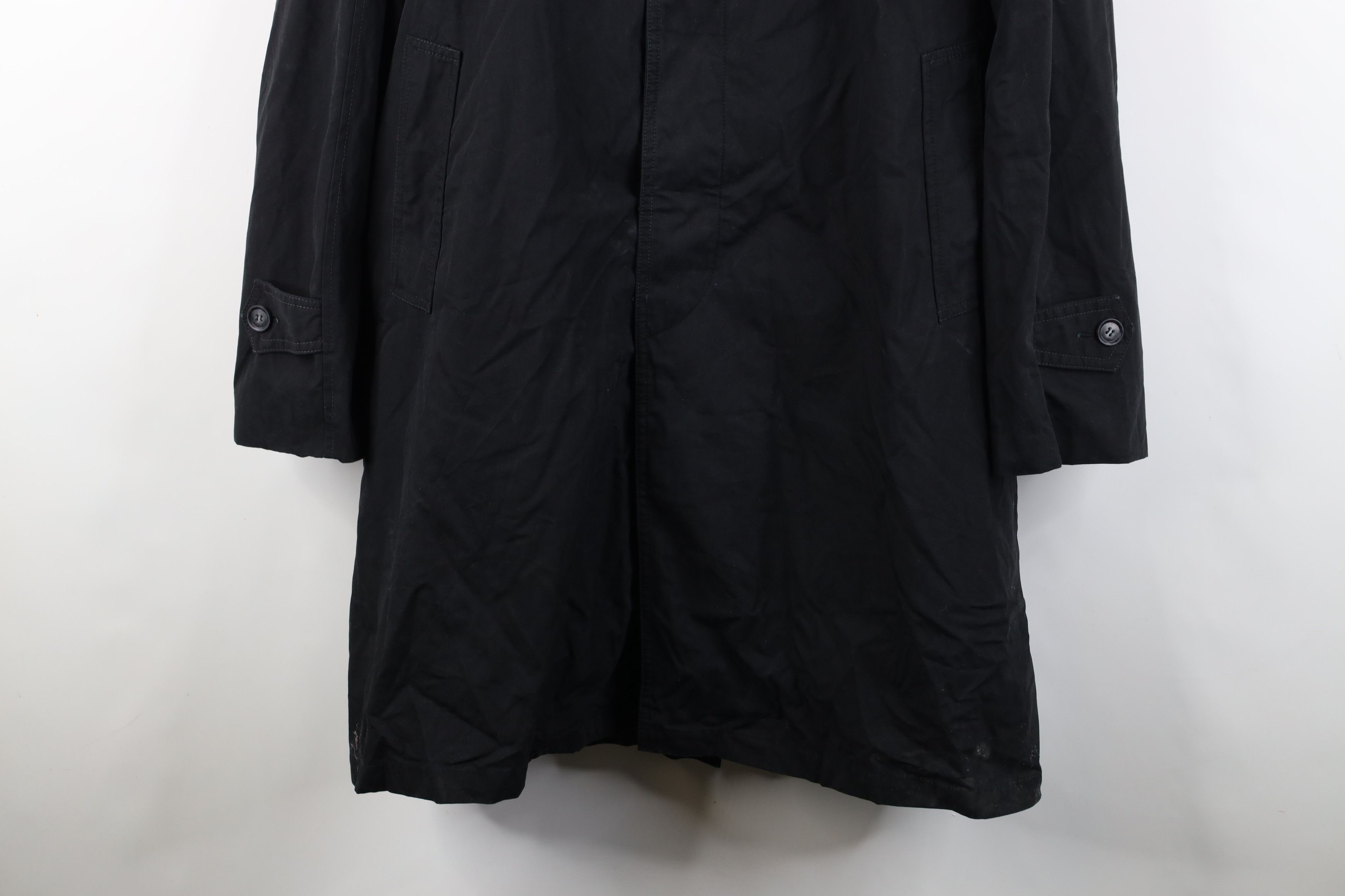 Vintage Vintage 70s Streetwear Lined Trench Coat Rain Jacket Black Size US XXL / EU 58 / 5 - 3 Thumbnail
