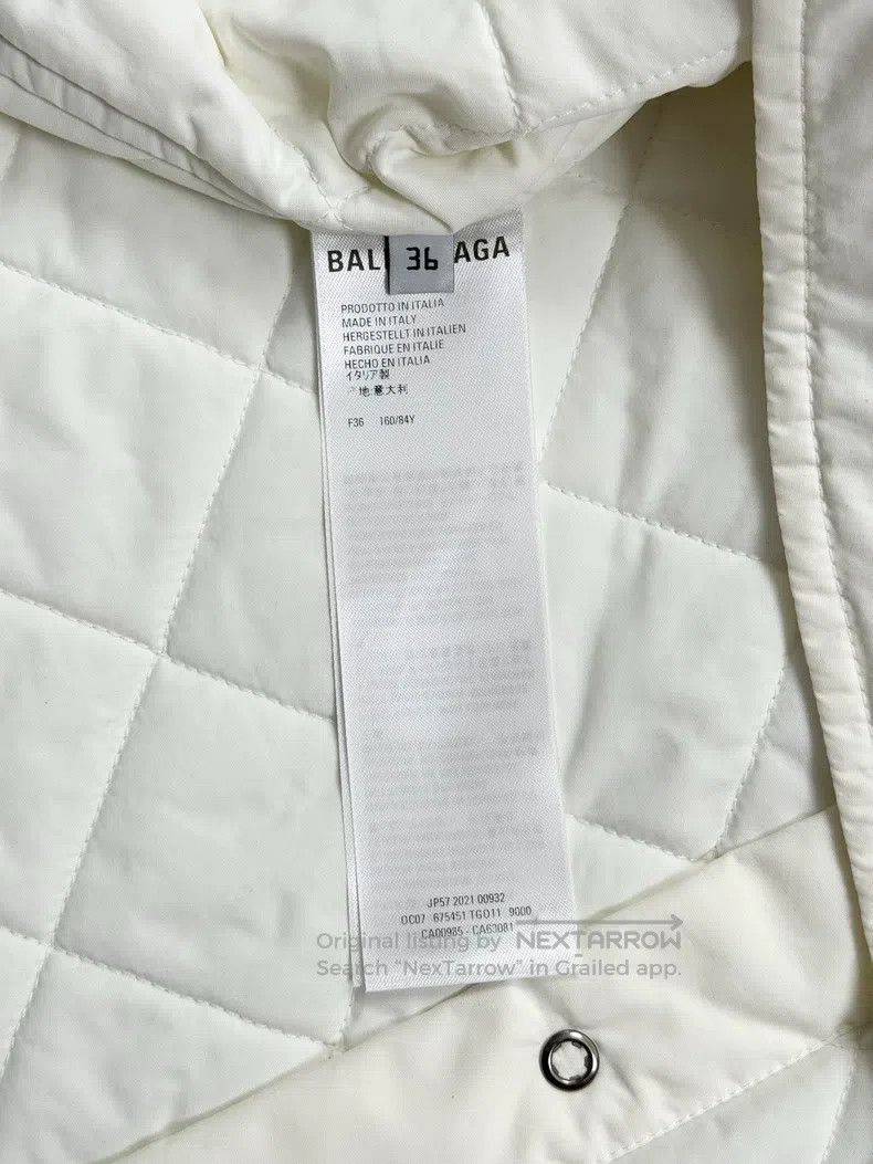 Balenciaga Balenciaga Embroidered logo cotton coat Size XS / US 0-2 / IT 36-38 - 7 Thumbnail