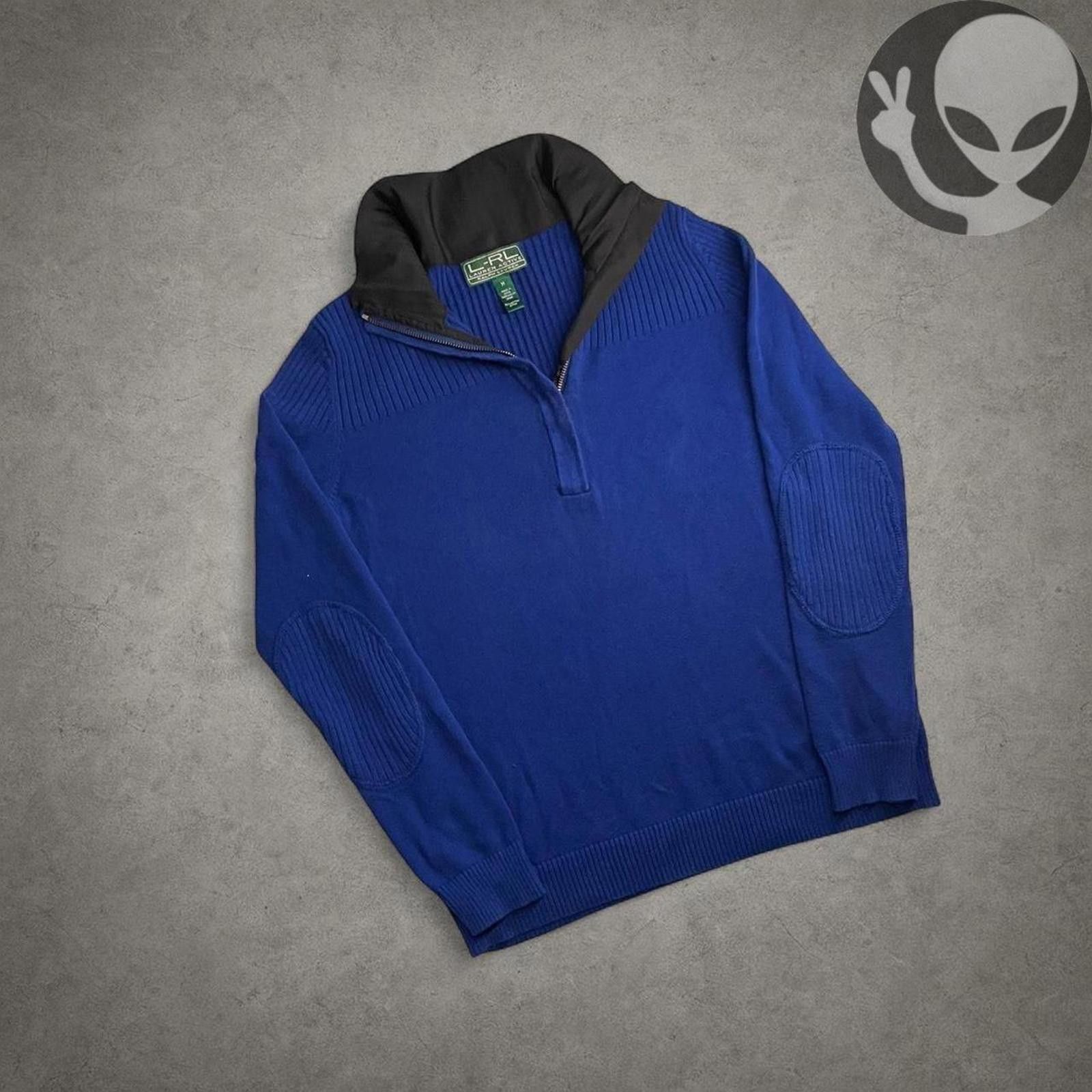 Polo Ralph Lauren Ralph Lauren Women's Sweater medium blue quarter zip cotton Size M / US 6-8 / IT 42-44 - 6 Thumbnail