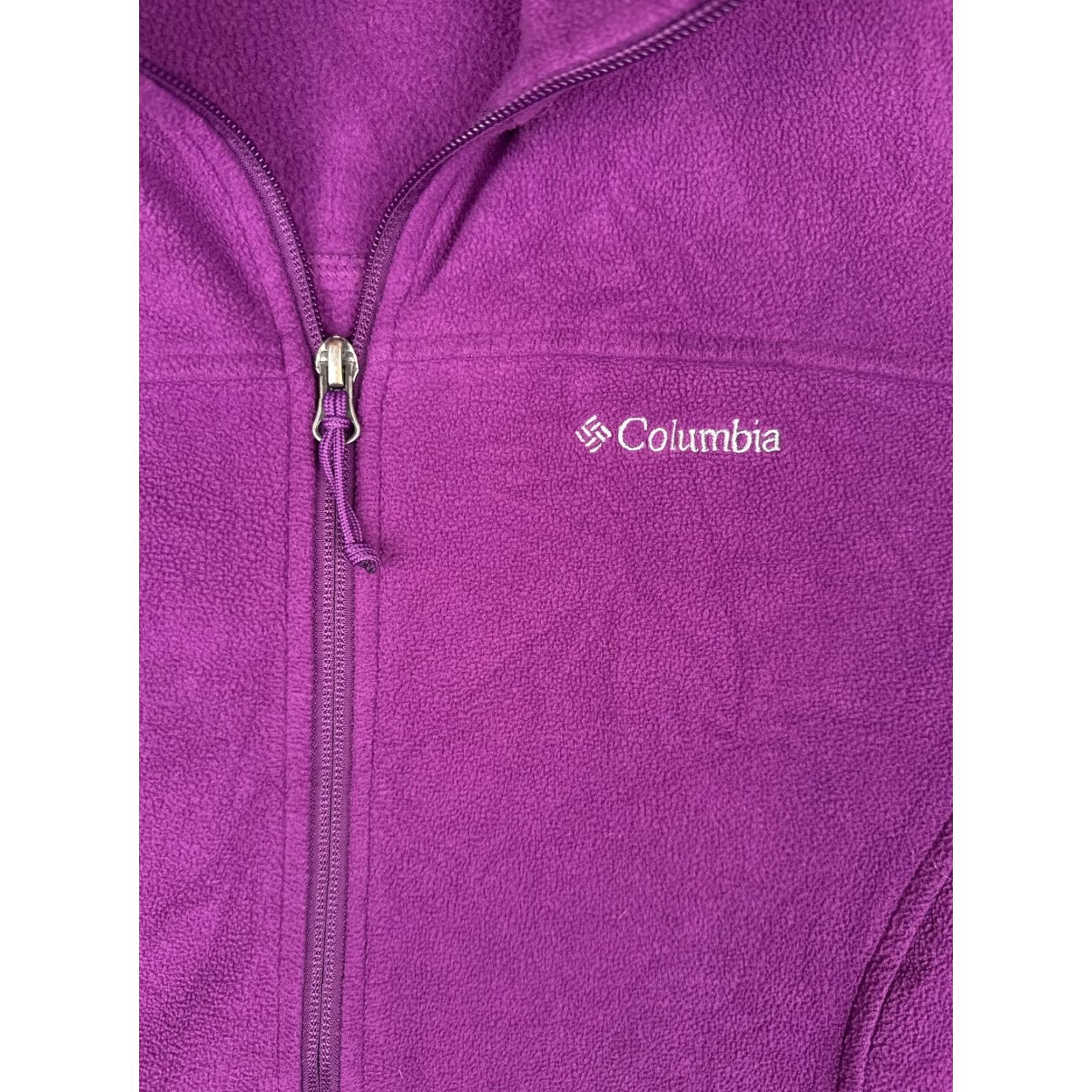 Vintage Columbia Jacket Womens M Purple Fleece Full Zip Pockets Outdoor Warm Hiking Size M / US 6-8 / IT 42-44 - 6 Thumbnail