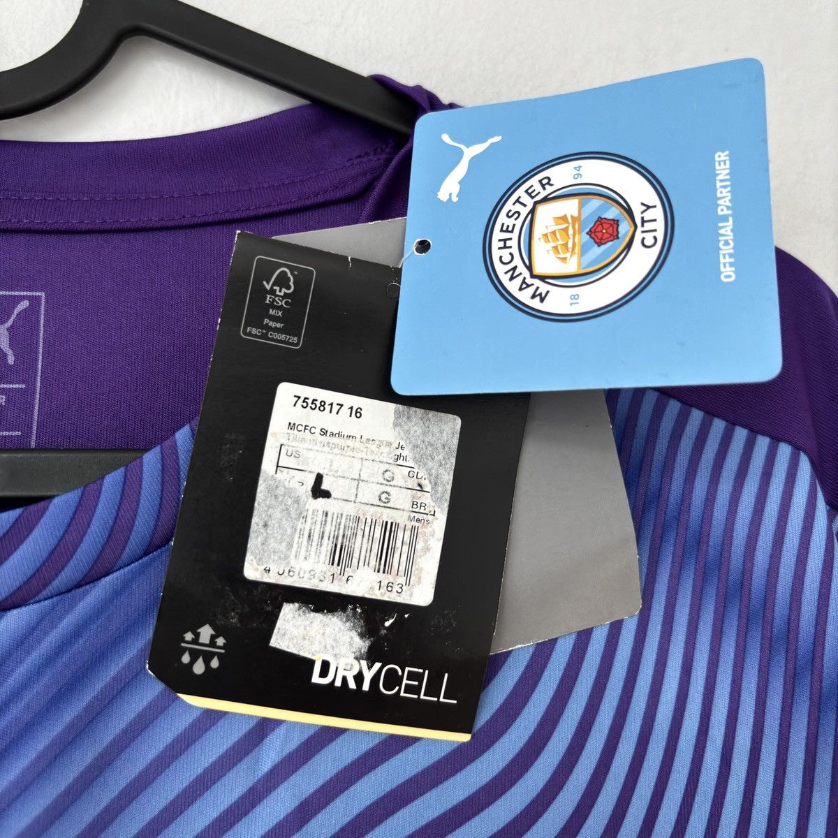 Puma 2019 2020 Manchester City Puma Training Kit Soccer Jersey FC Size US L / EU 52-54 / 3 - 3 Thumbnail