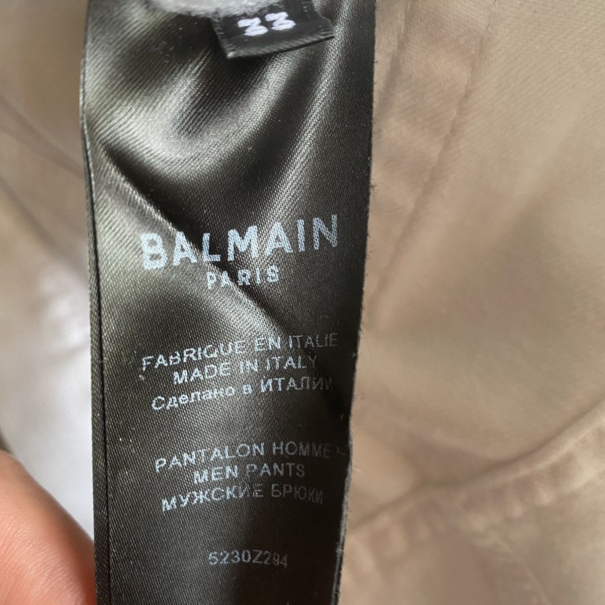 Balmain Balmain Knee Slit Slim Fit Jeans Size US 33 - 9 Thumbnail