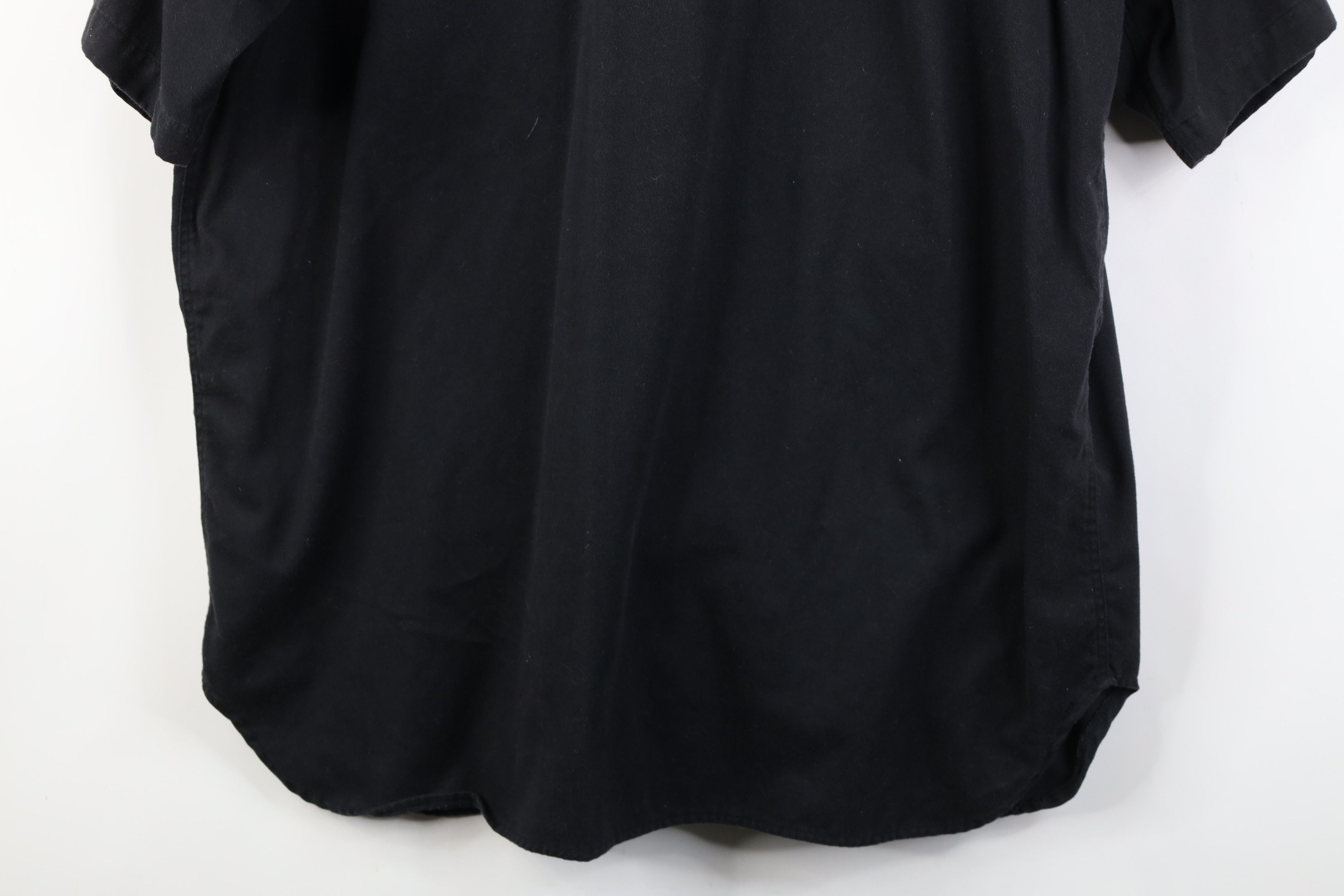 Vintage Vintage 90s Streetwear Short Sleeve Button Down Shirt Black Size US XL / EU 56 / 4 - 12 Thumbnail